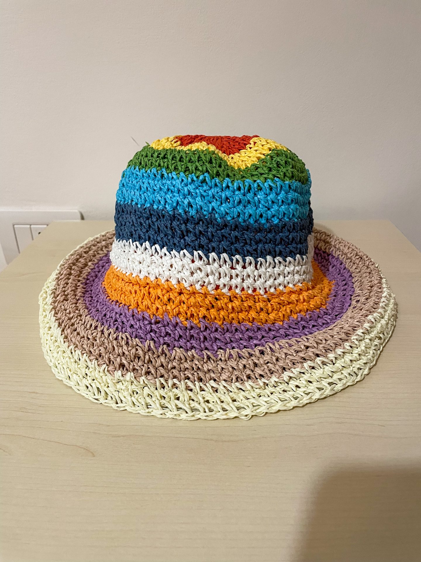 Cappello Bucket in Rafia Sabbia - immagine 3