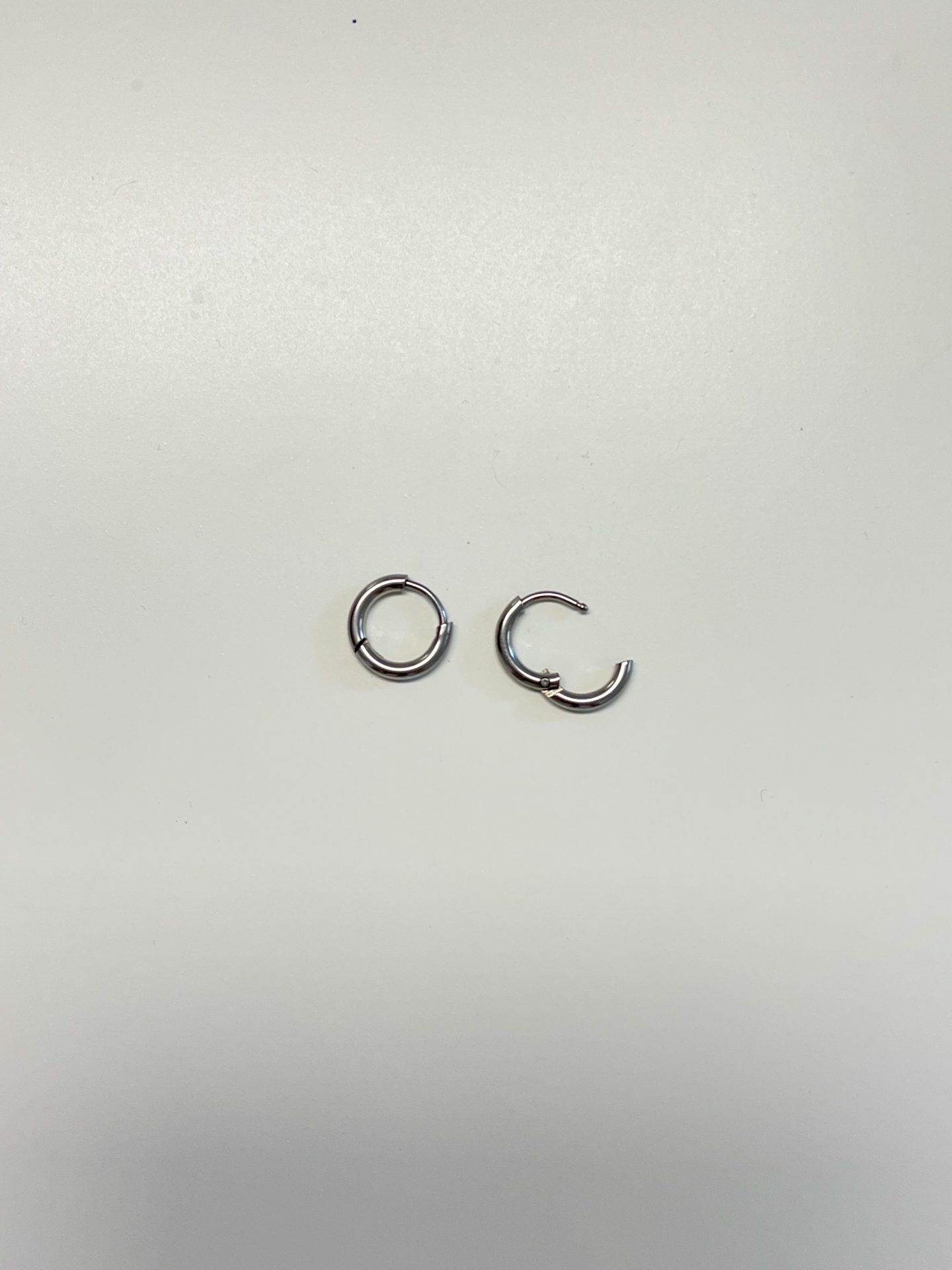 Orecchini Mini Hoops Silver - immagine 2