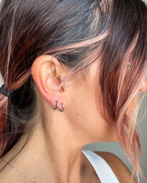 Orecchini Mini Hoops Silver