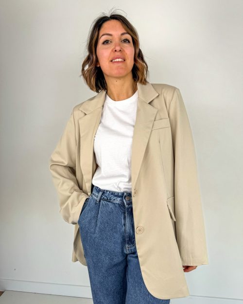 Blazer Man Oversize Sabbia