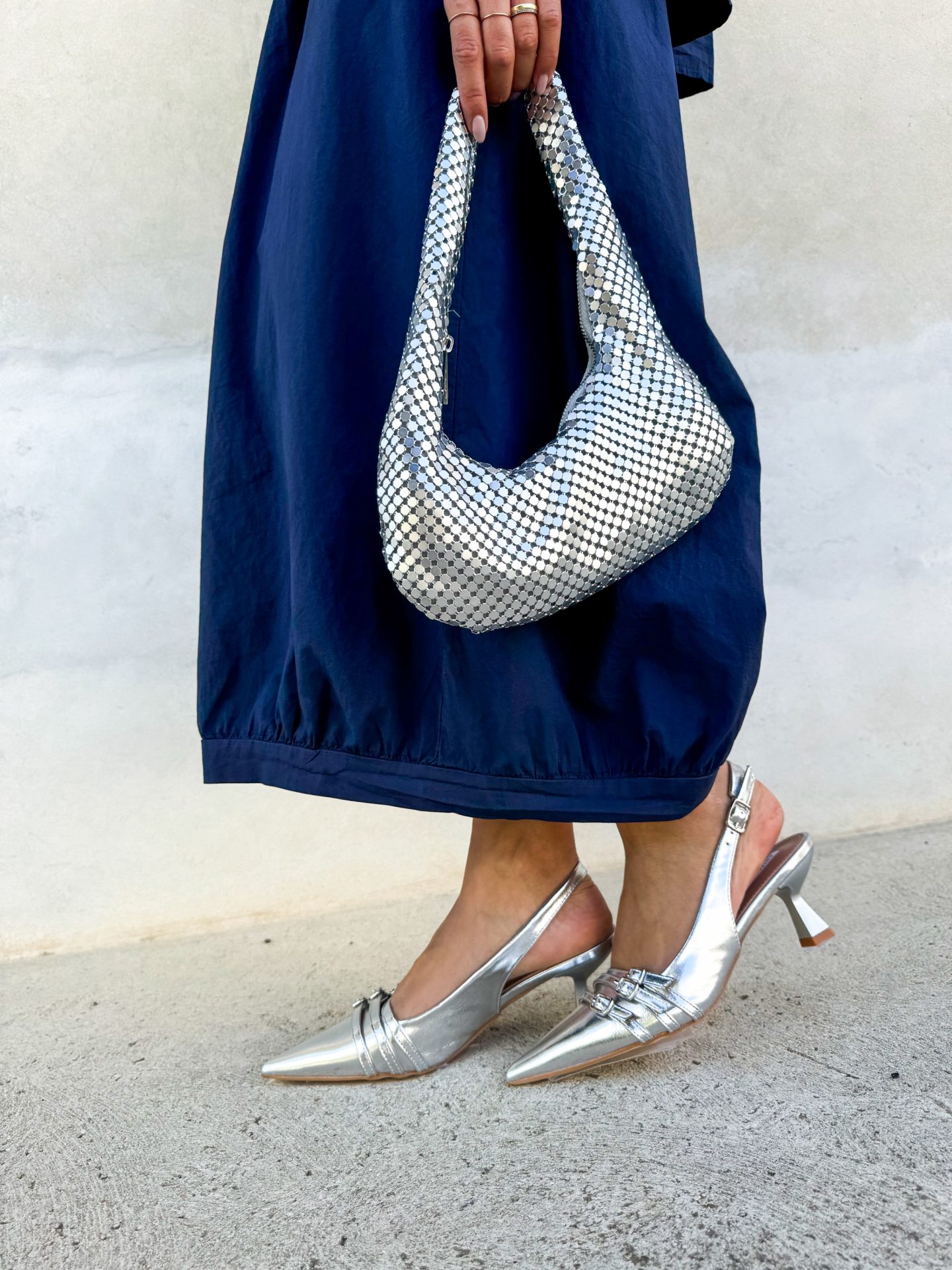 Slingback Zara Argento - immagine 5