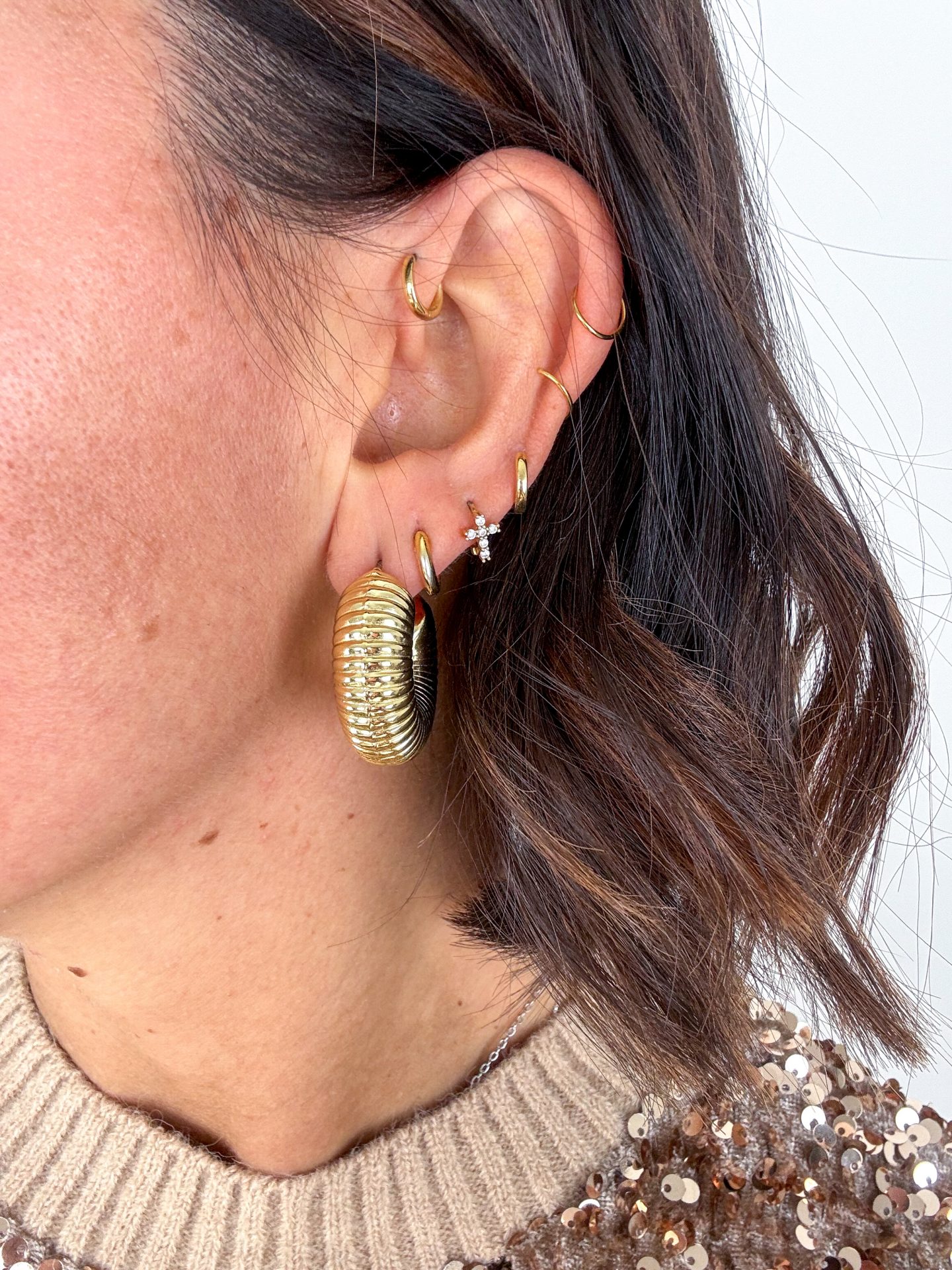 Orecchini Conchiglia (Argento & Oro) - immagine 2