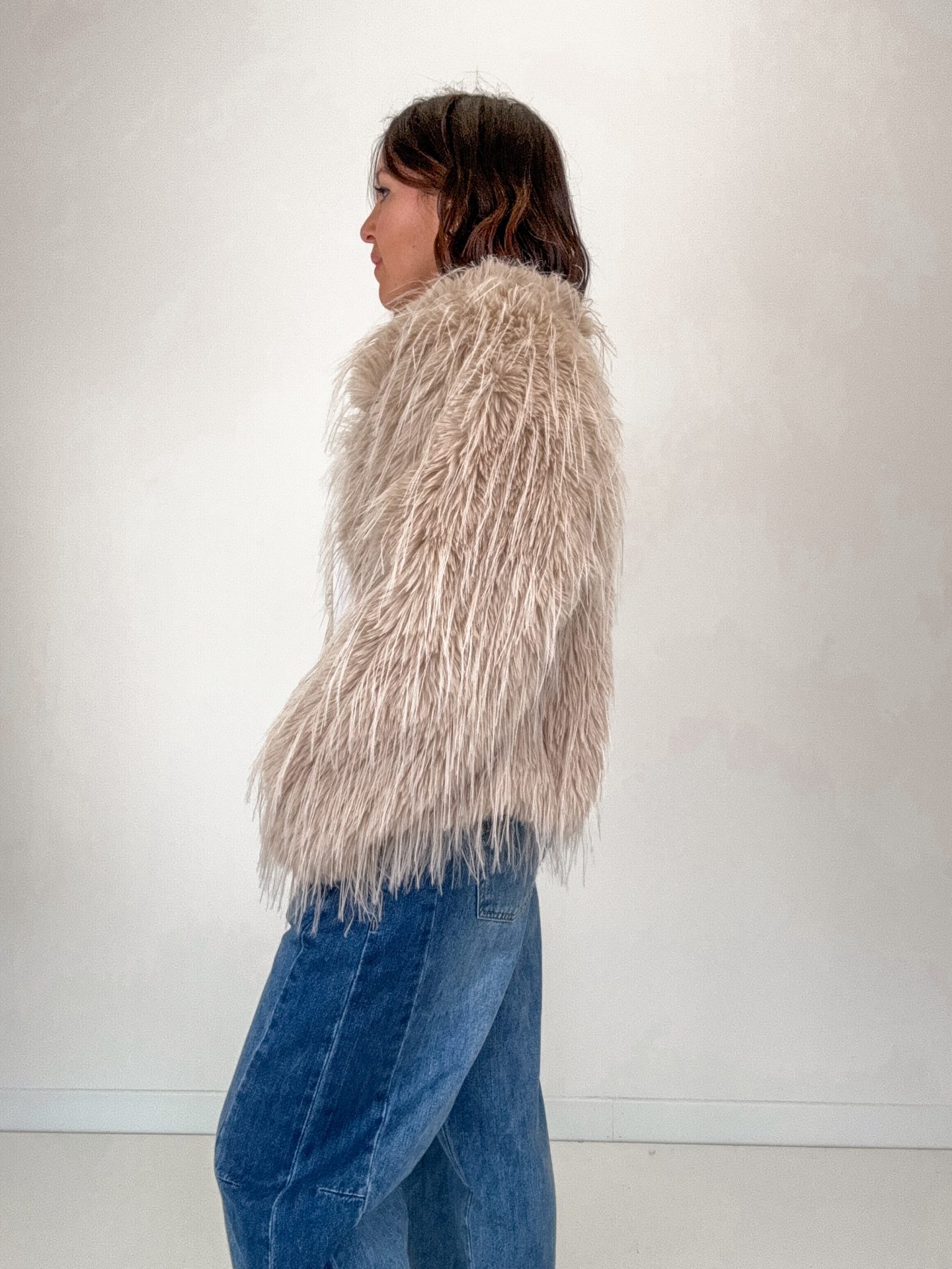 Eco Pelliccia Fedora Burro - immagine 2