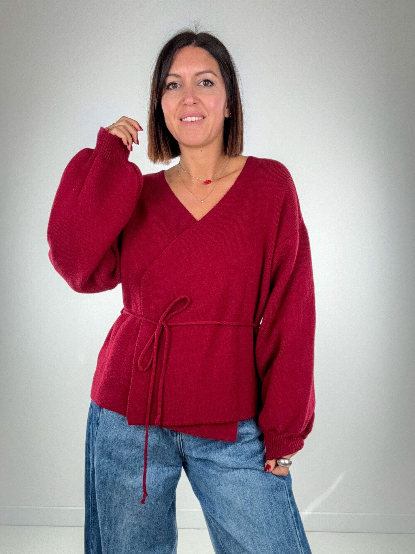 Cardigan Osaka Bordeaux