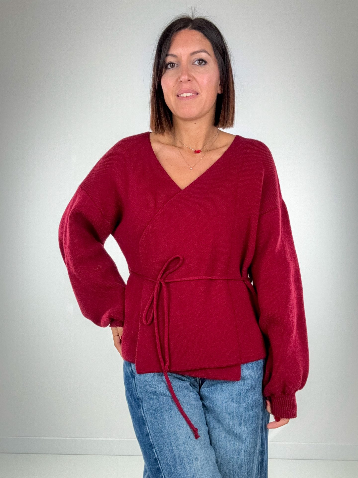 Cardigan Osaka Bordeaux - immagine 2