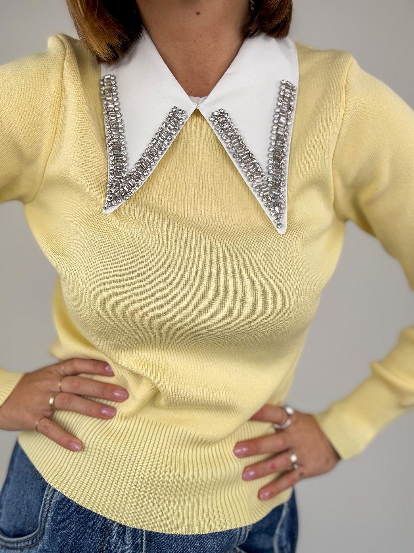 Pull Sorbona Giallo - immagine 4