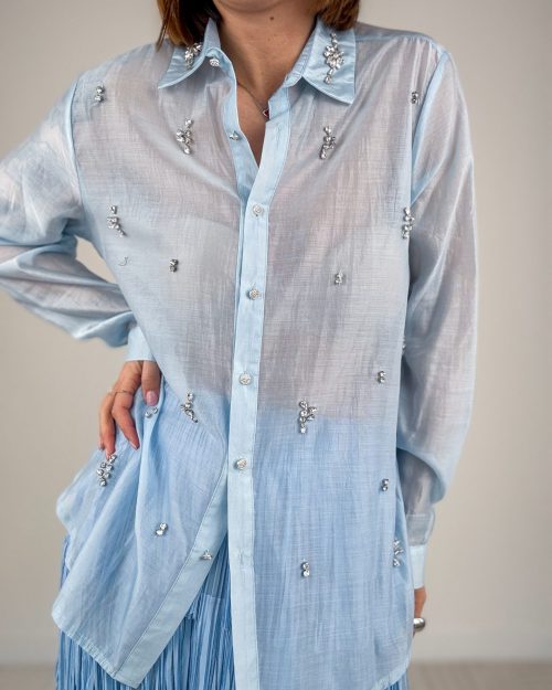 Camicia Preziosa Azzurra