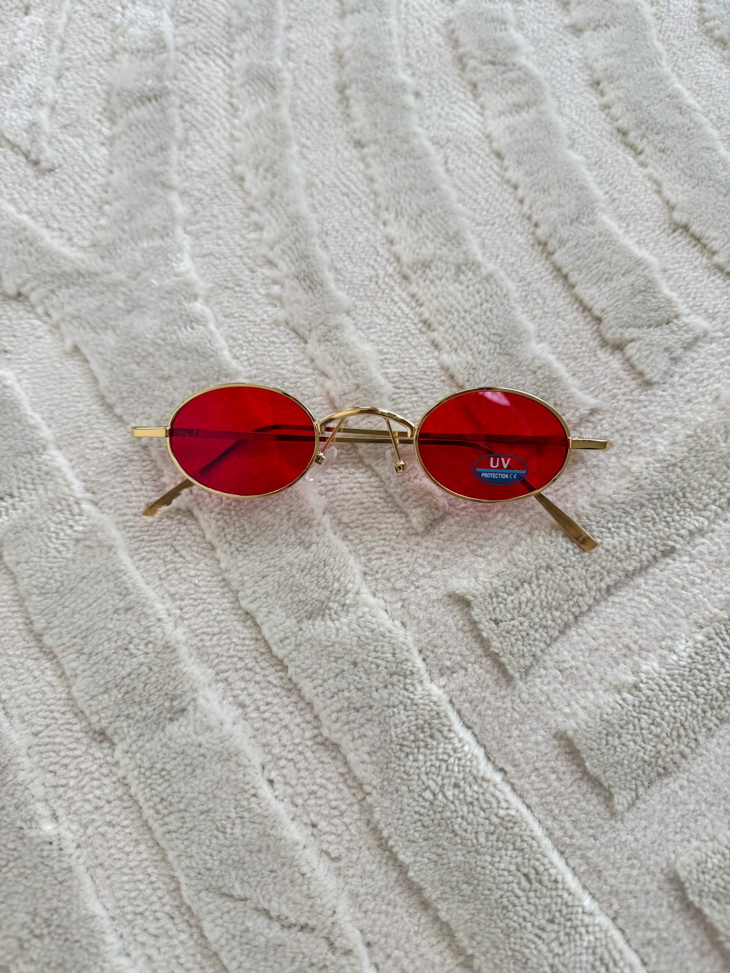 Occhiali Round Rosso