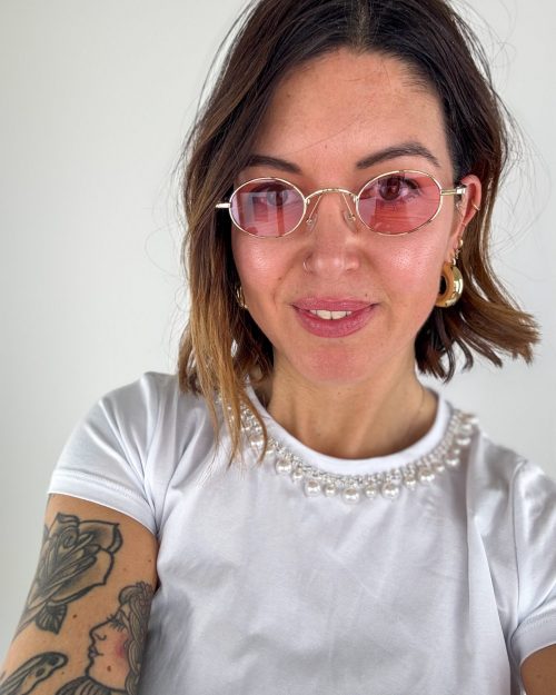 Occhiali Round Rosa