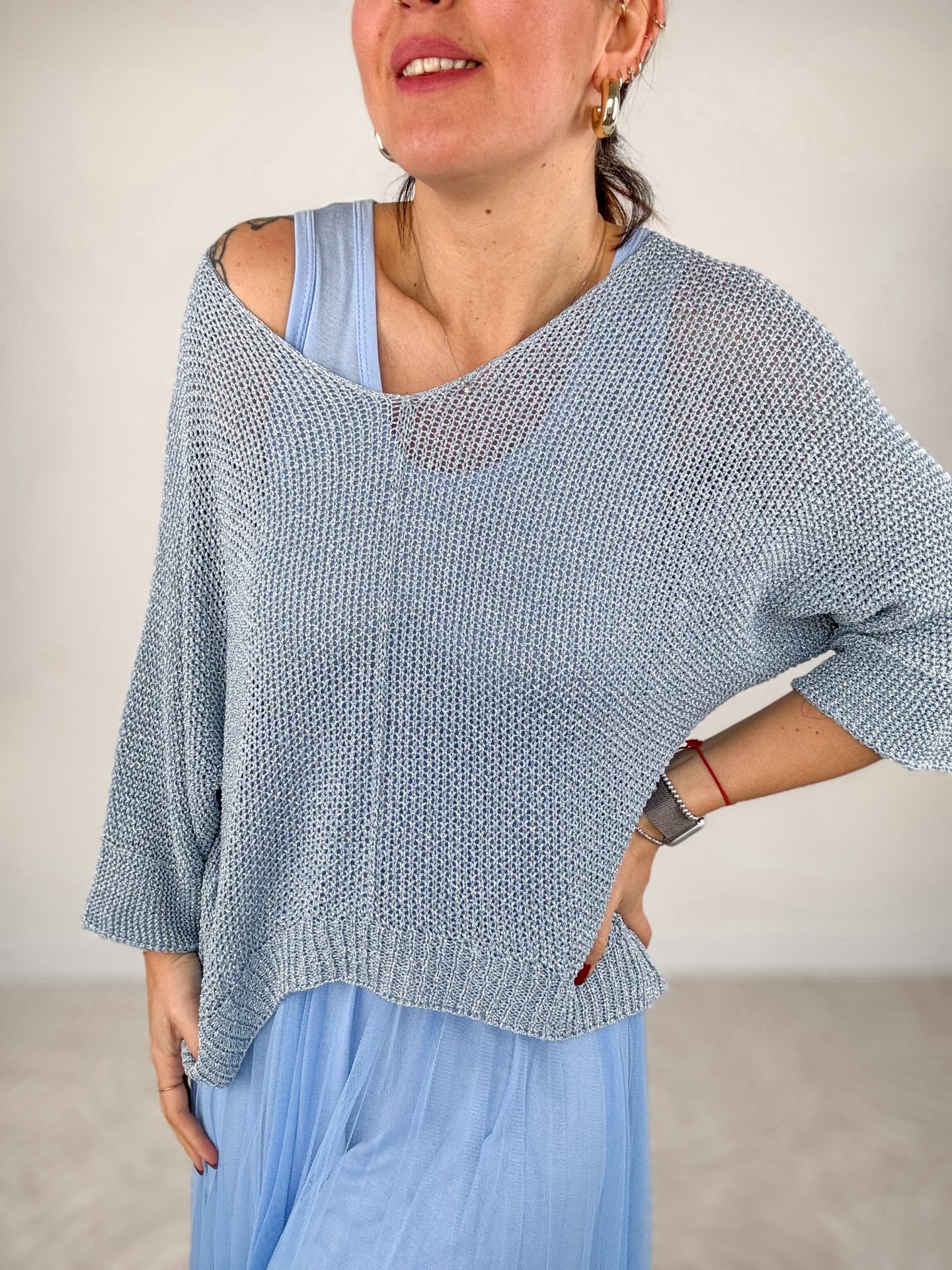 Abito Colette Azzurro - immagine 2