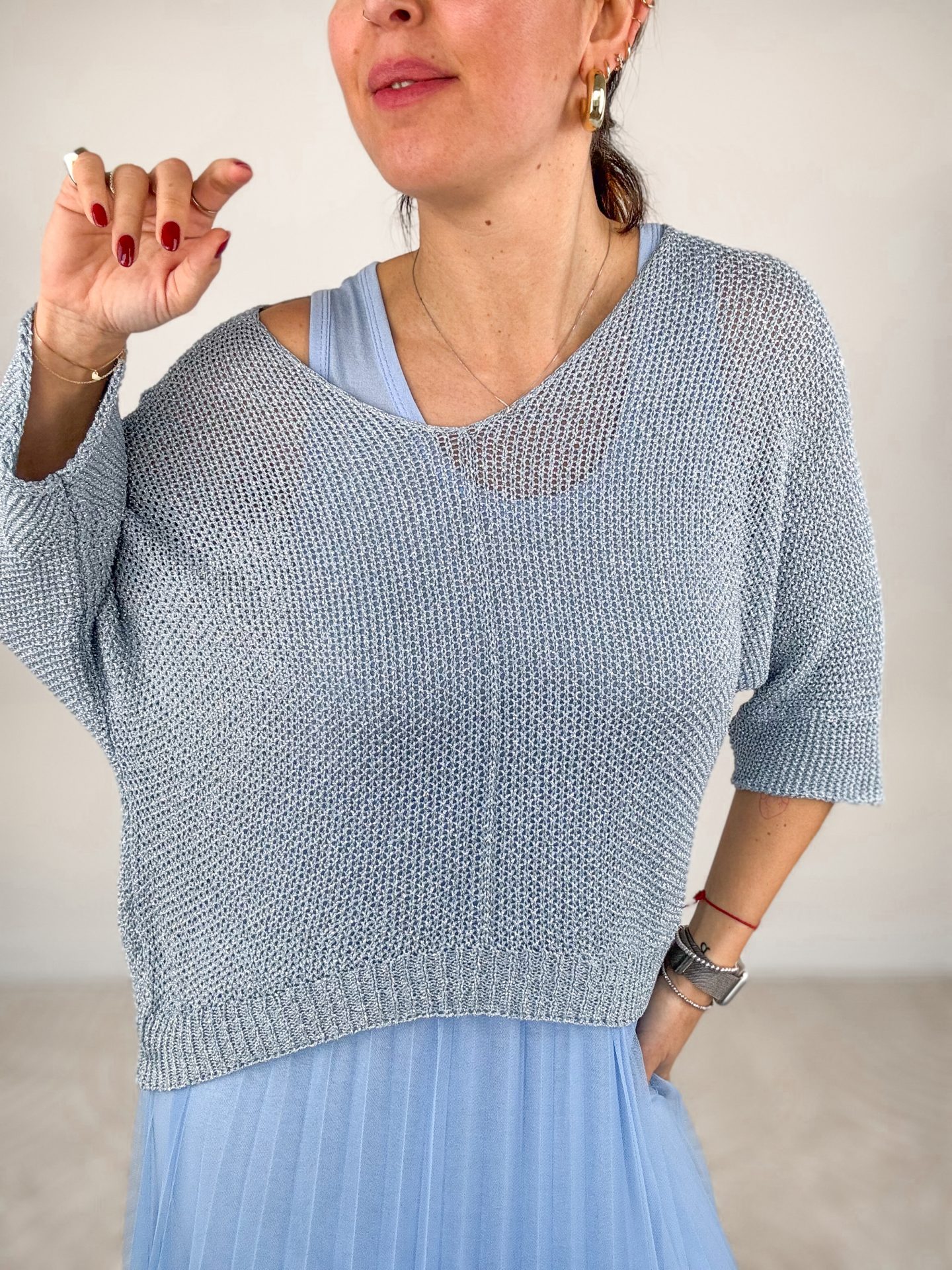 Abito Colette Azzurro - immagine 4