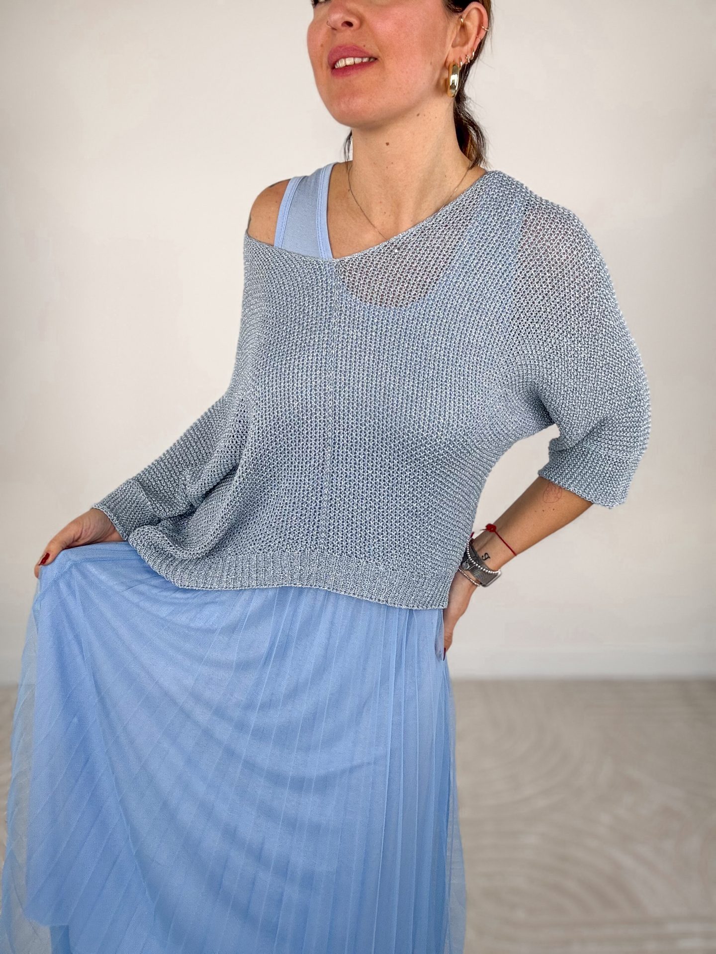 Abito Colette Azzurro - immagine 9