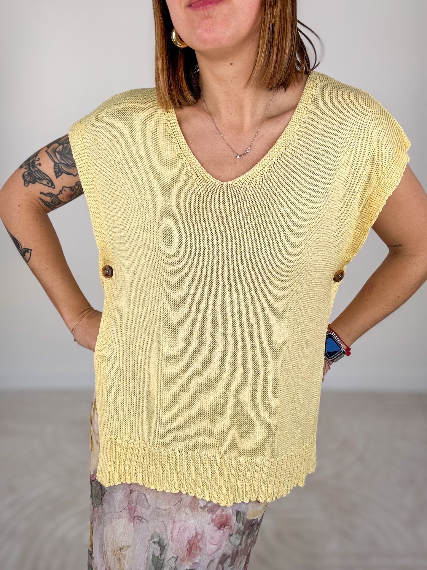 Gilet Desideria Giallo - immagine 9