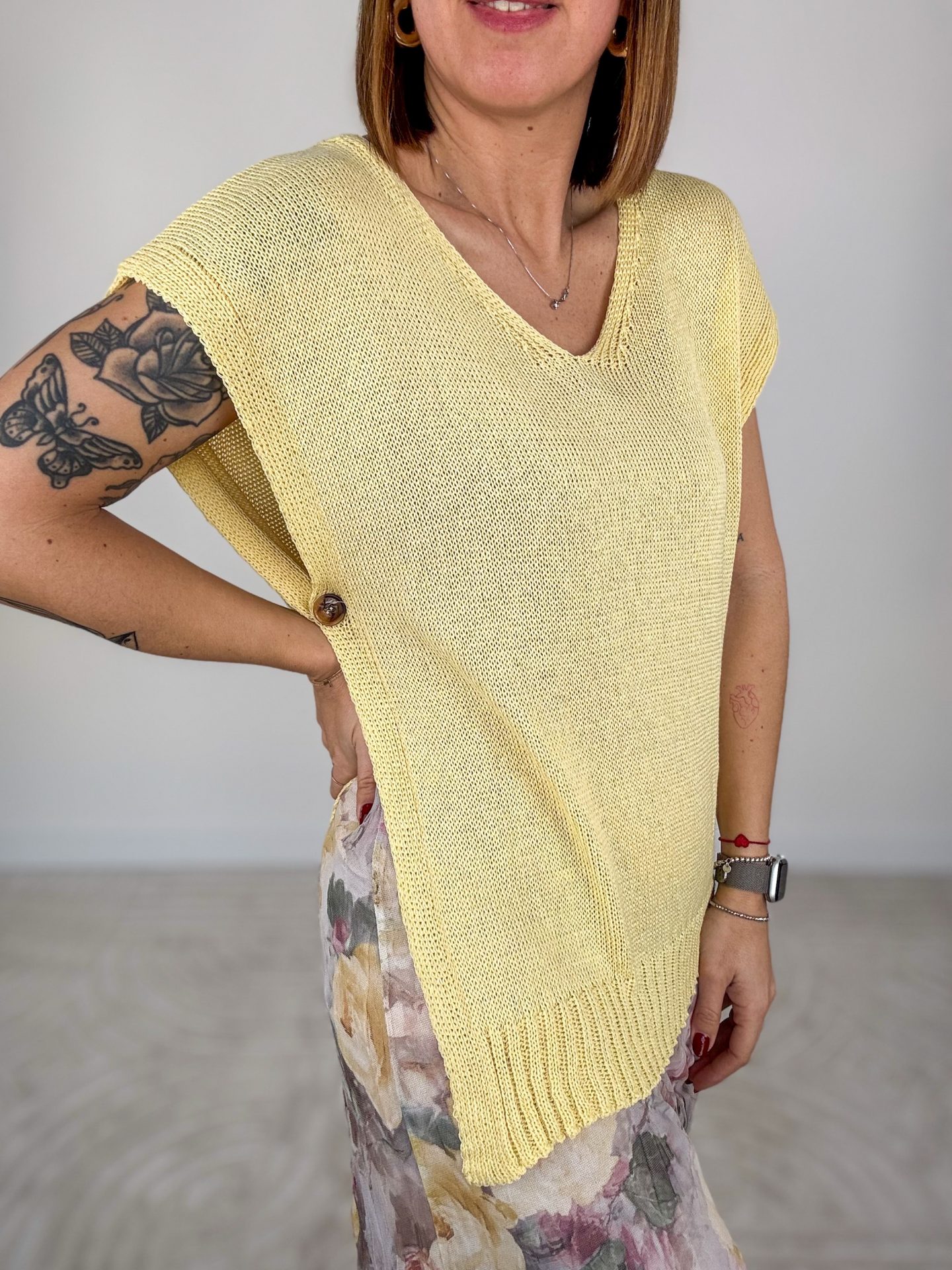 Gilet Desideria Giallo - immagine 7