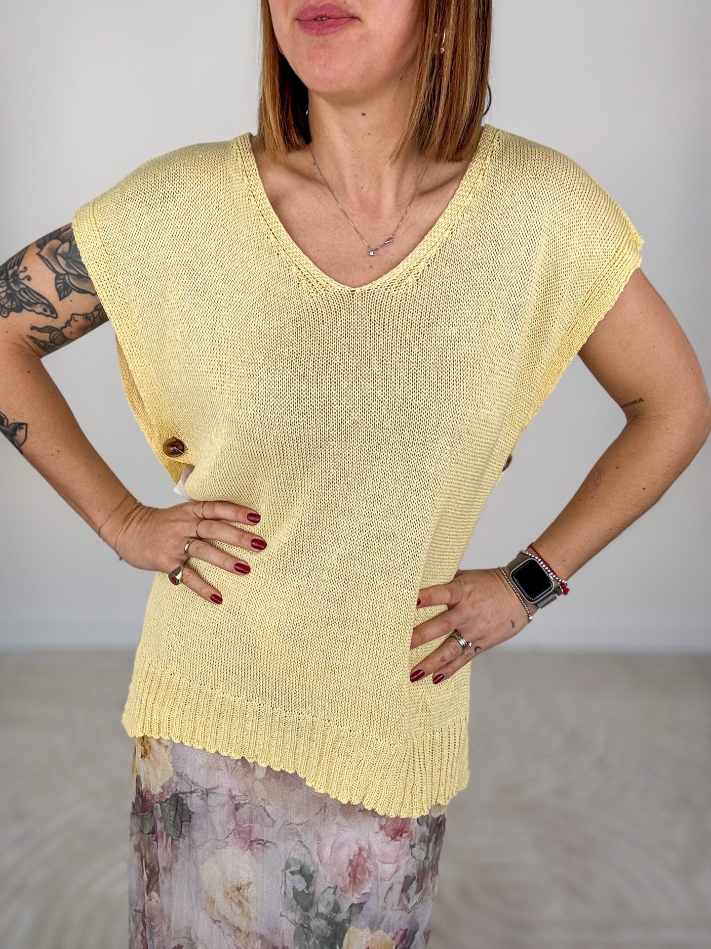 Gilet Desideria Giallo - immagine 5