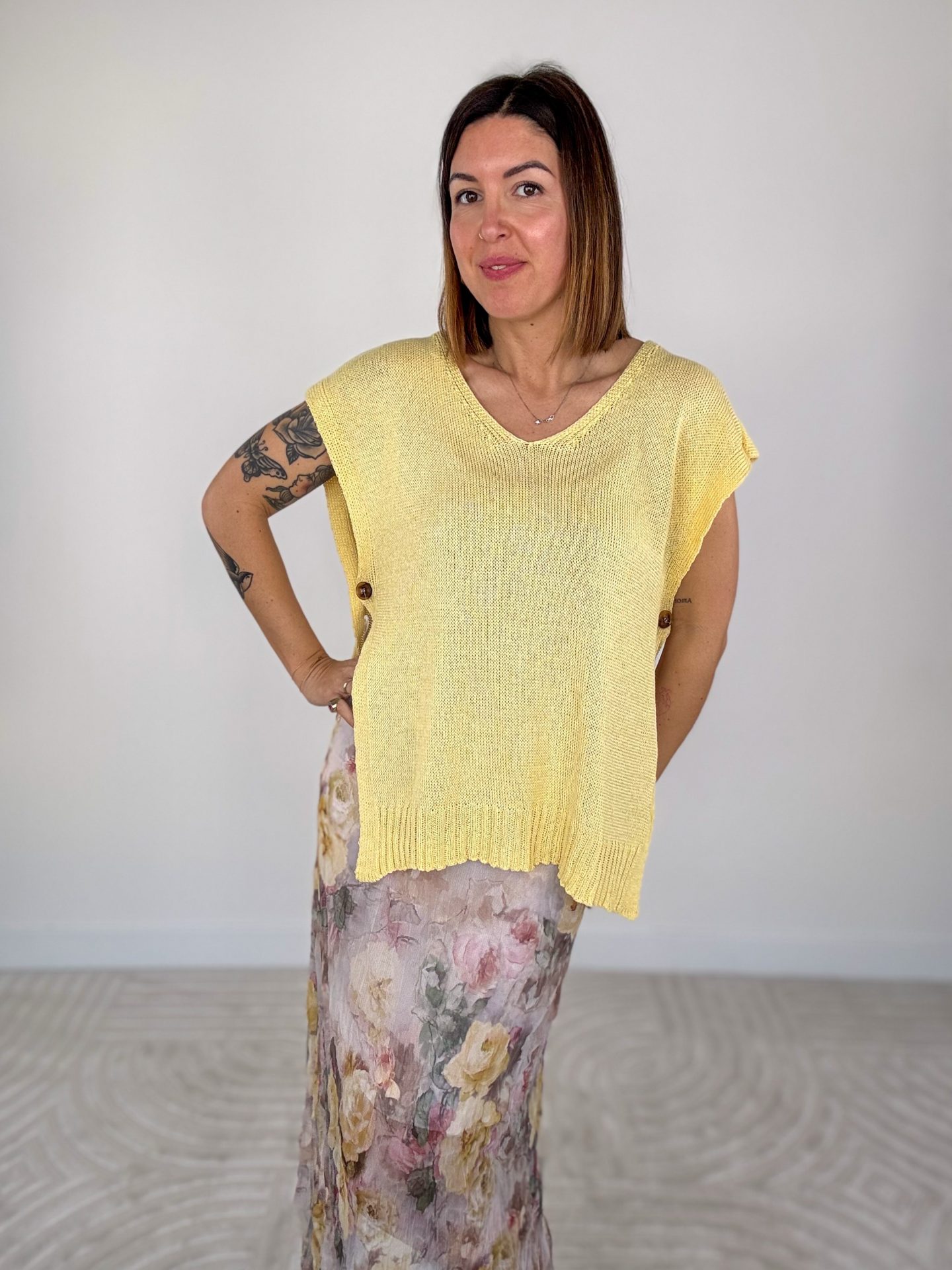 Gilet Desideria Giallo - immagine 4