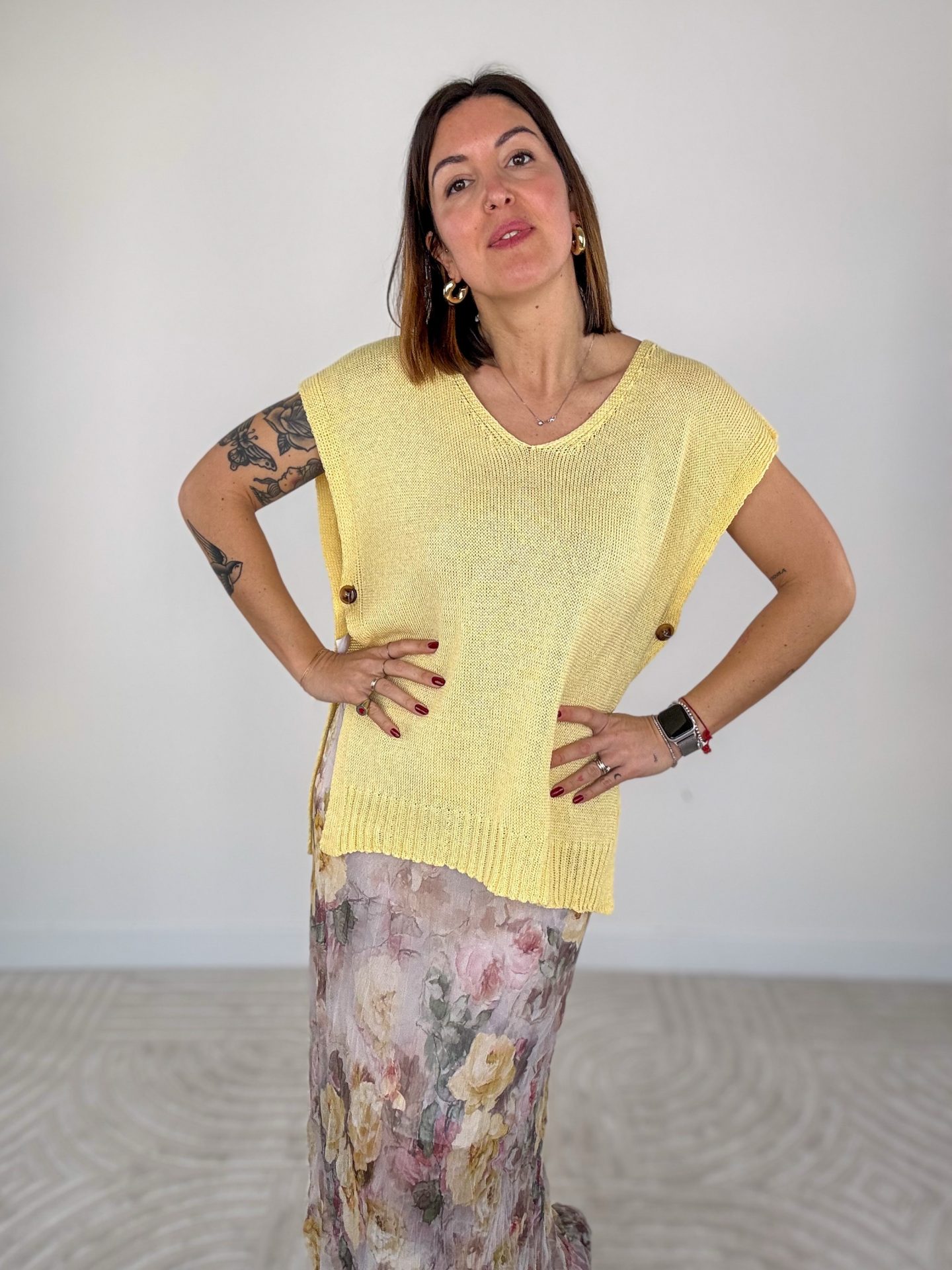 Gilet Desideria Giallo