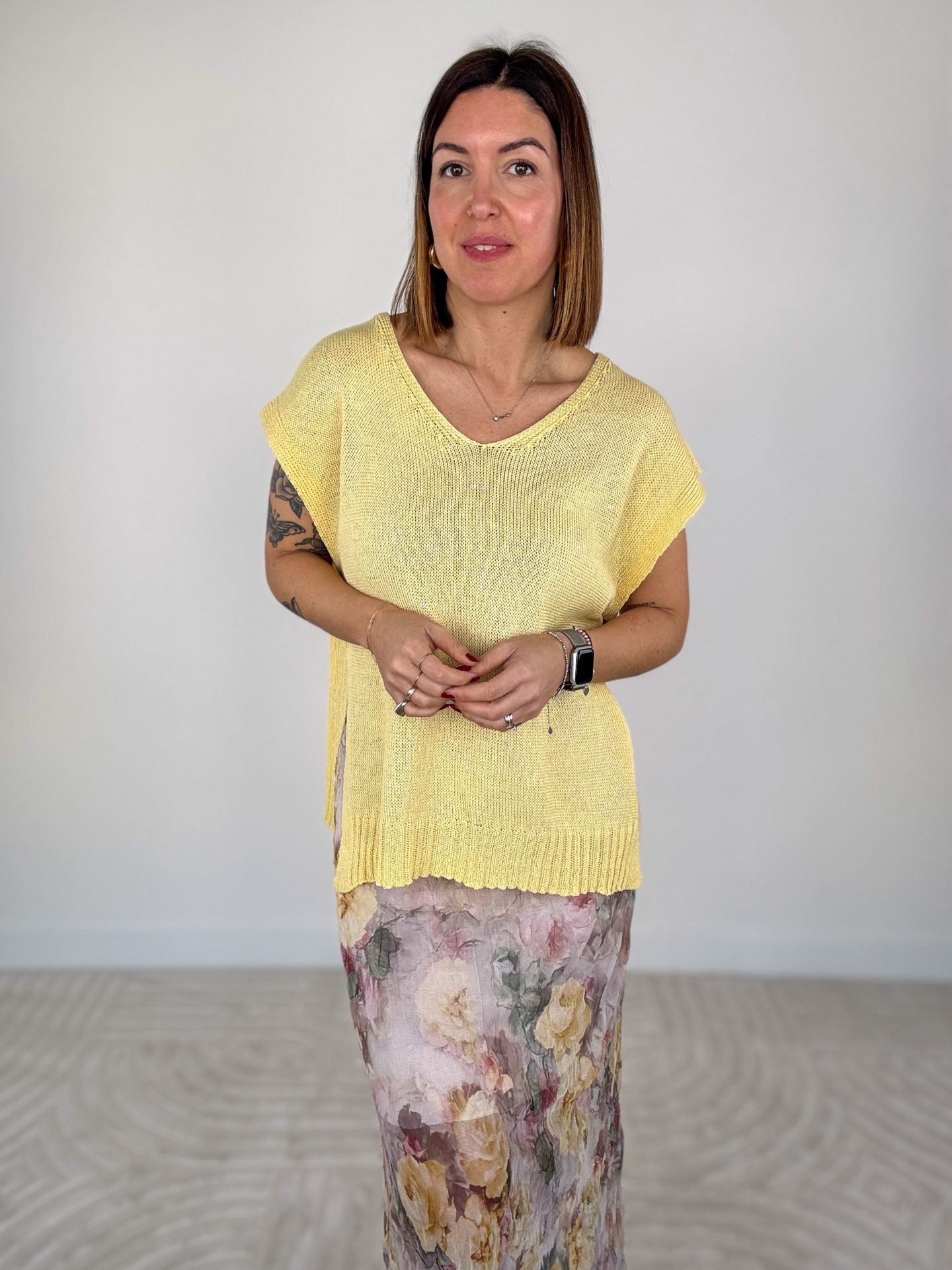 Gilet Desideria Giallo - immagine 3