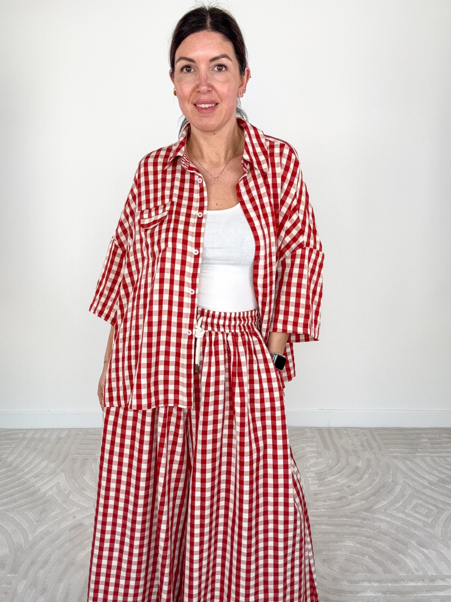 Camicia Vichy Rosso - immagine 7