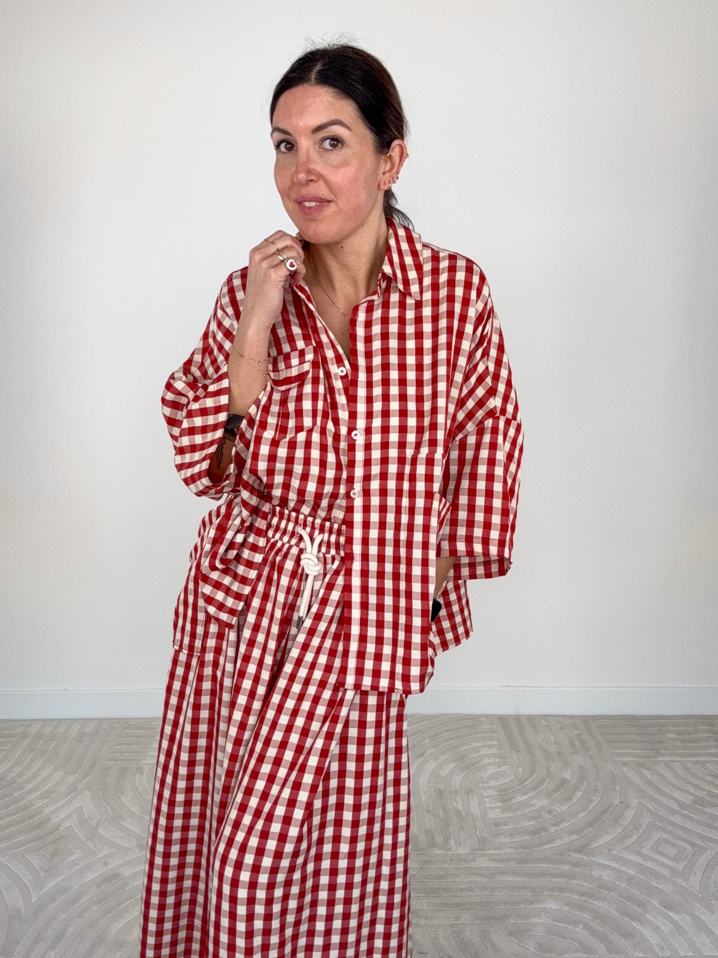 Camicia Vichy Rosso - immagine 2