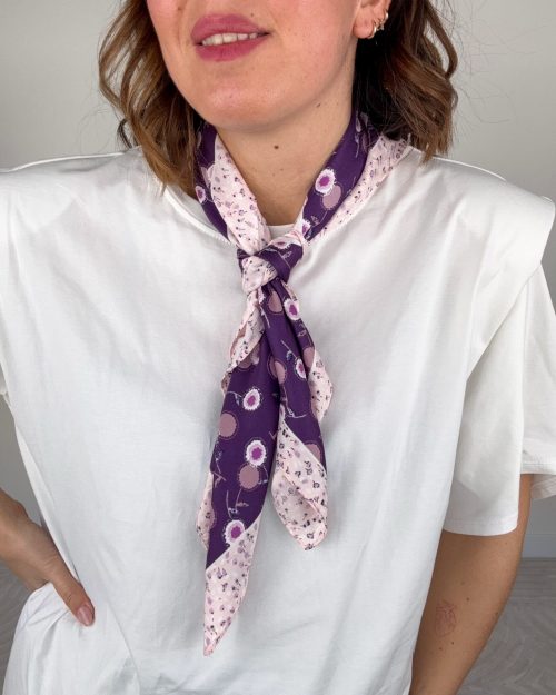 Foulard Fiorellini Viola