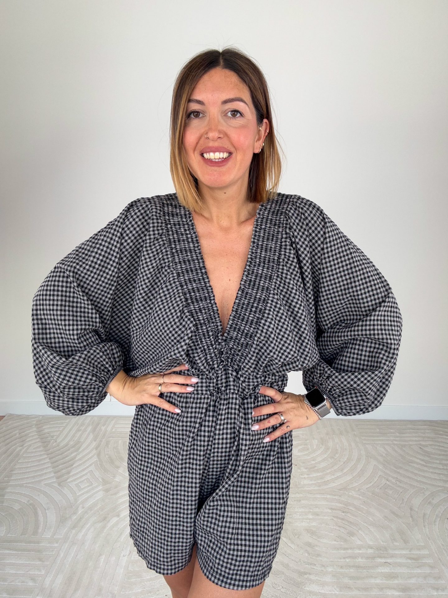 Jumpsuit Vichy Nero - immagine 2