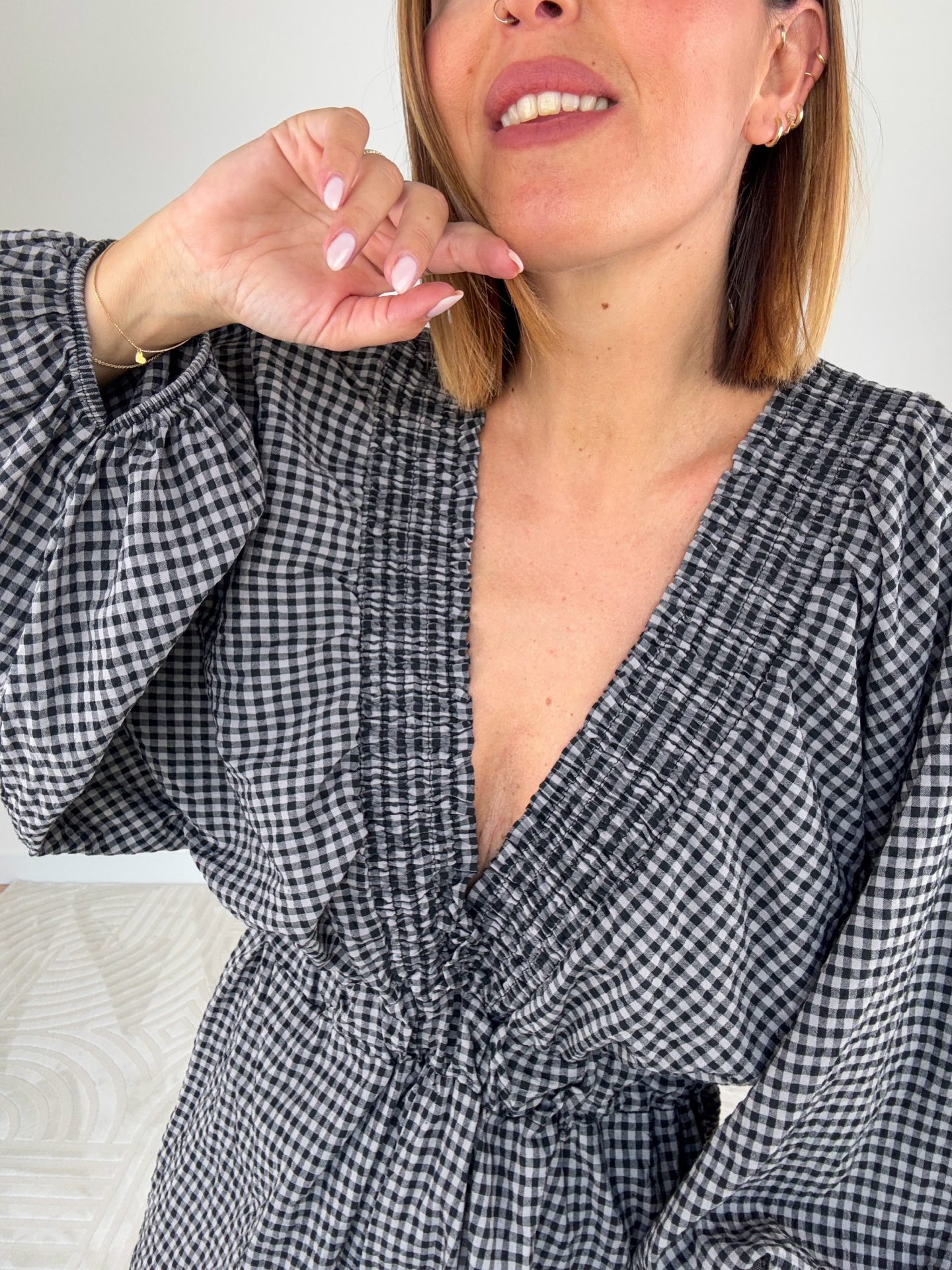 Jumpsuit Vichy Nero - immagine 4