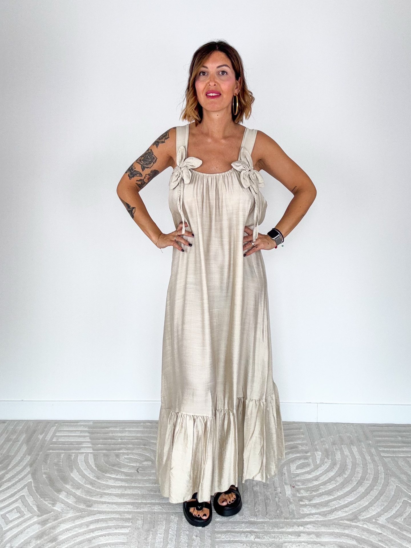 Abito Fiore Avorio - immagine 3