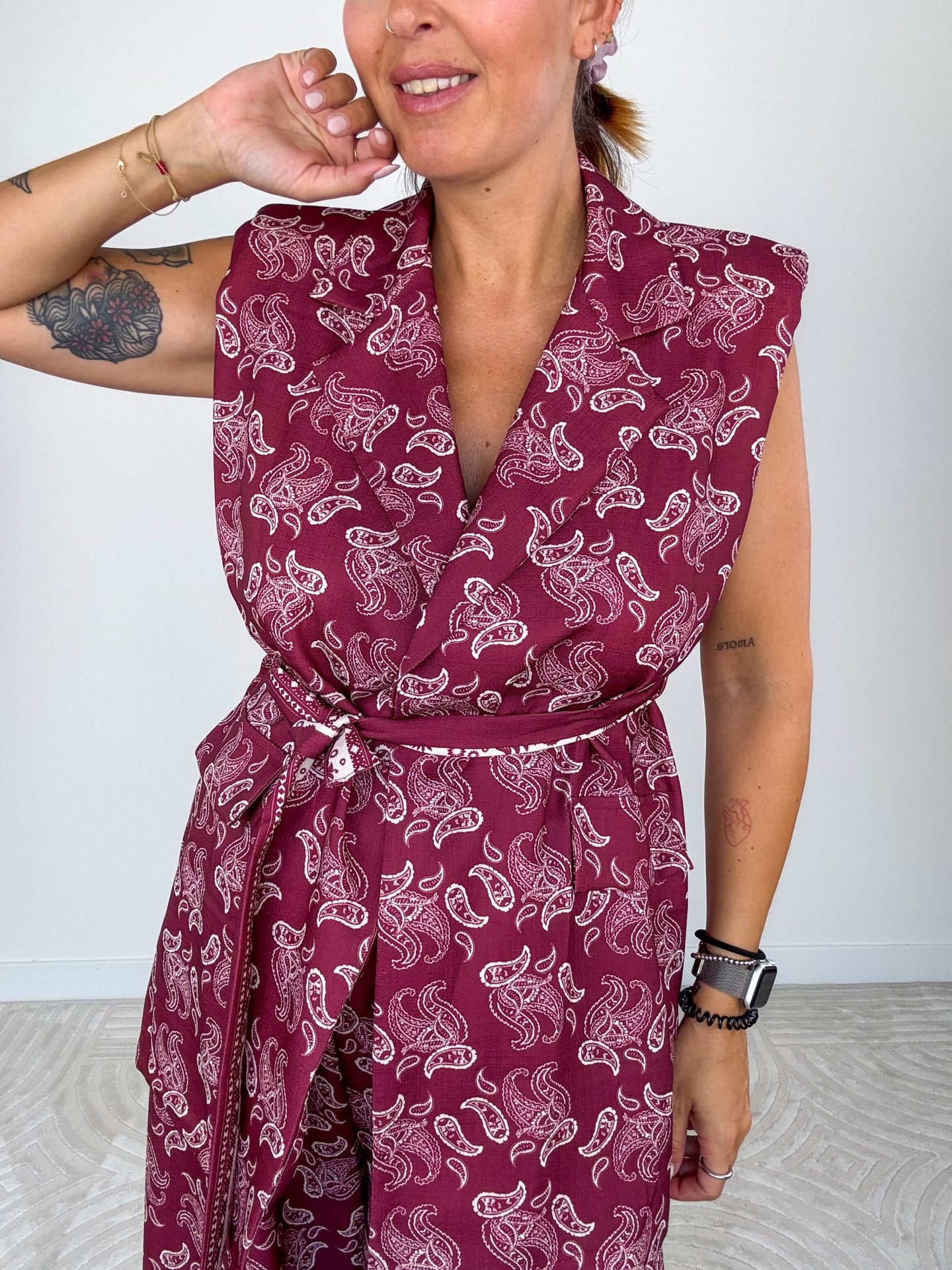 Set Kimono Bordeaux - immagine 5