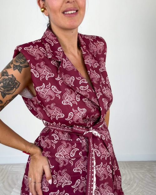 Set Kimono Bordeaux