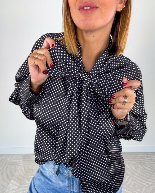 Camicia Pois Nero