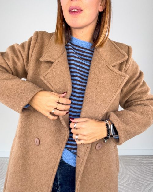 Cappotto Dani Misto Lana Biscotto