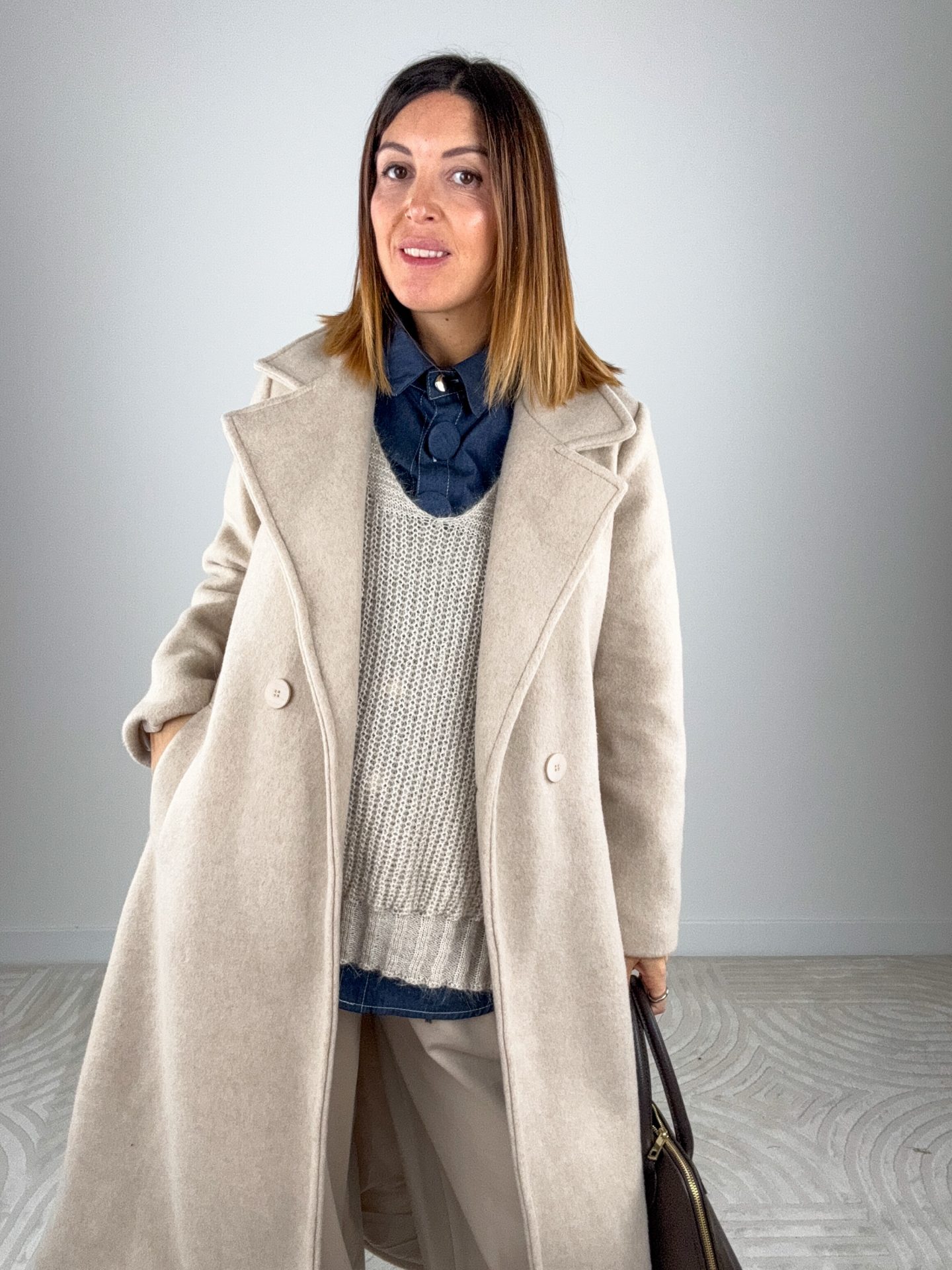 Cappotto Dani Misto Lana Burro - immagine 3