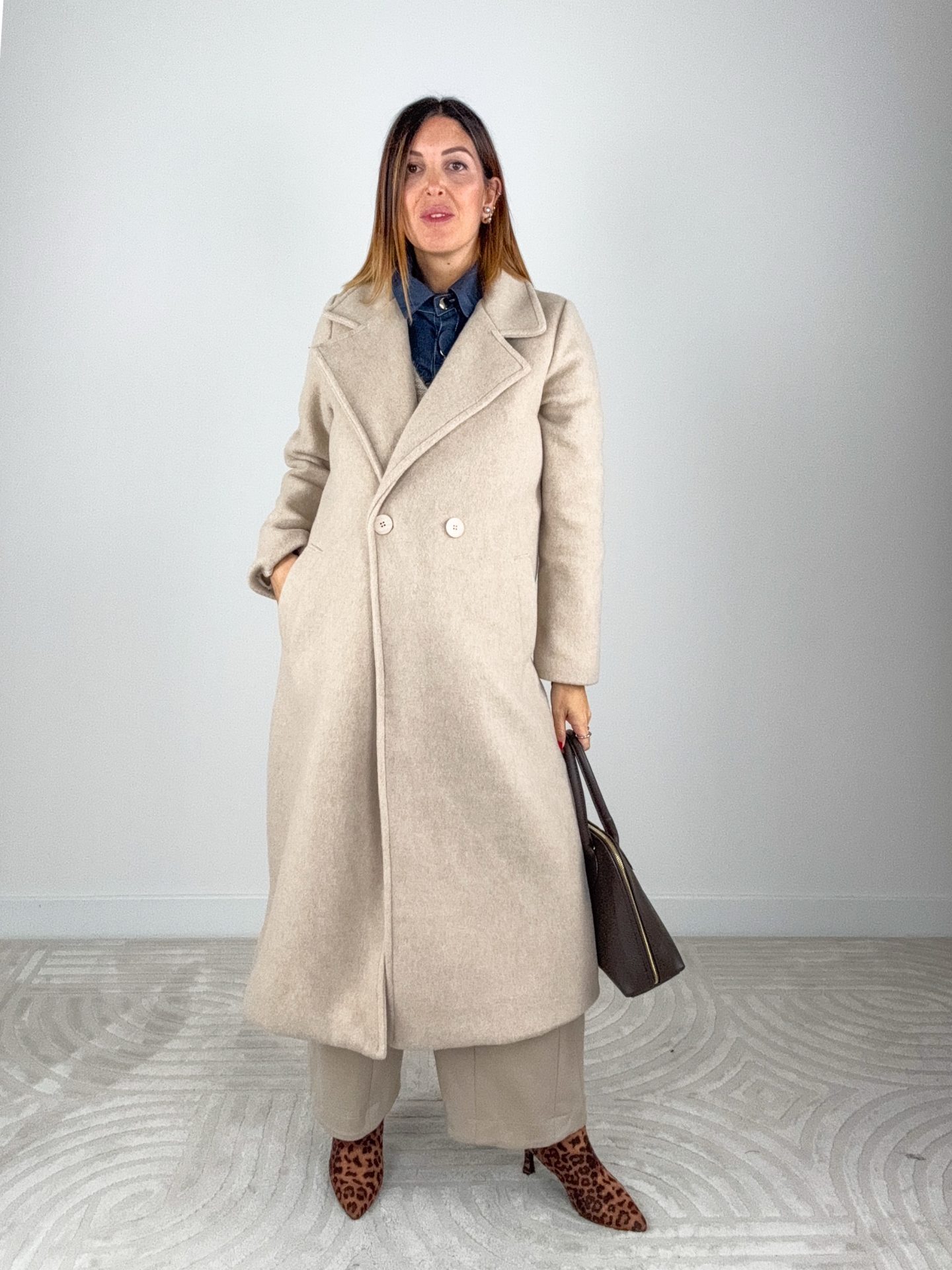 Cappotto Dani Misto Lana Burro - immagine 5