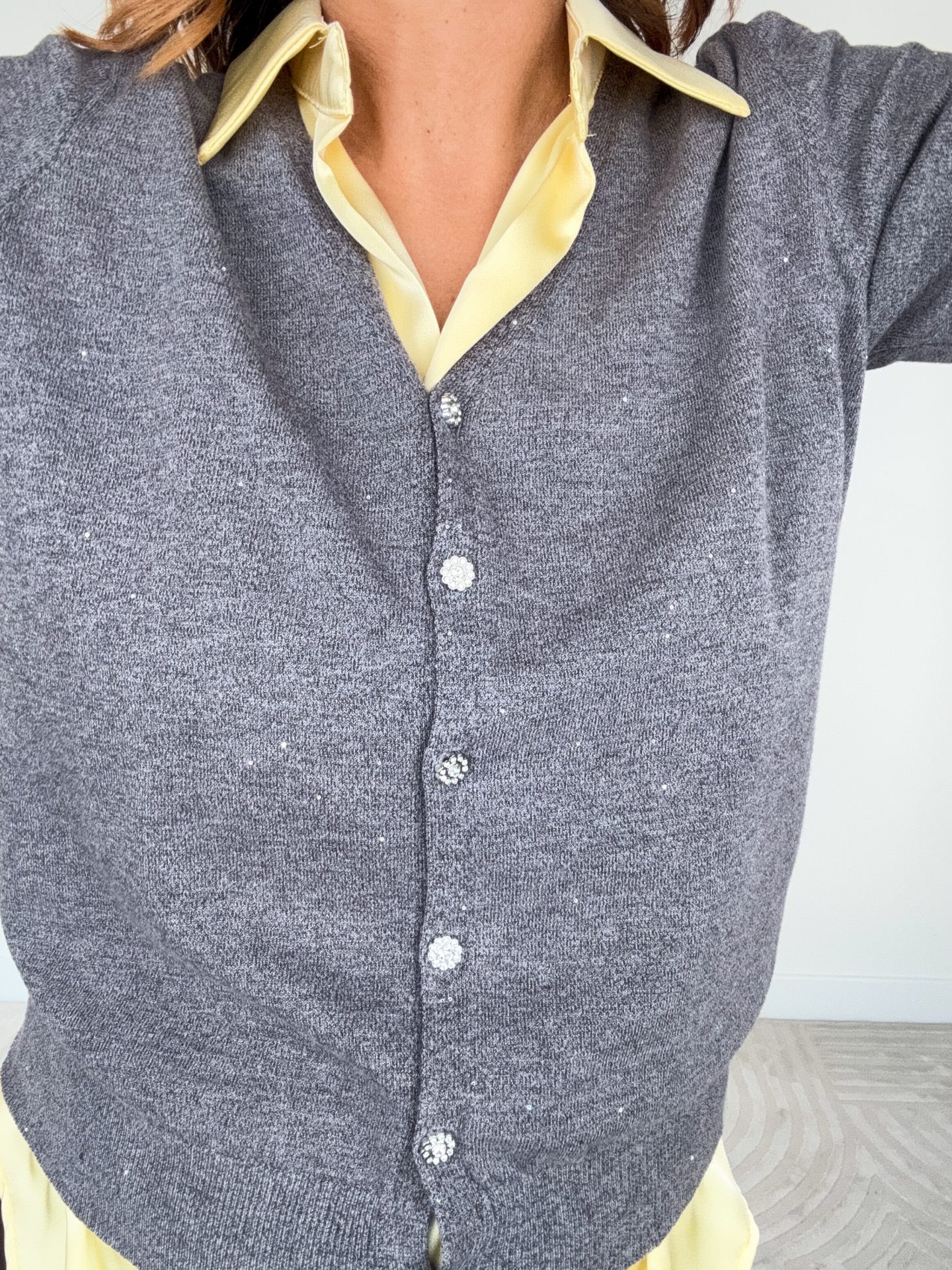 Cardigan Lurex Grigio - immagine 12