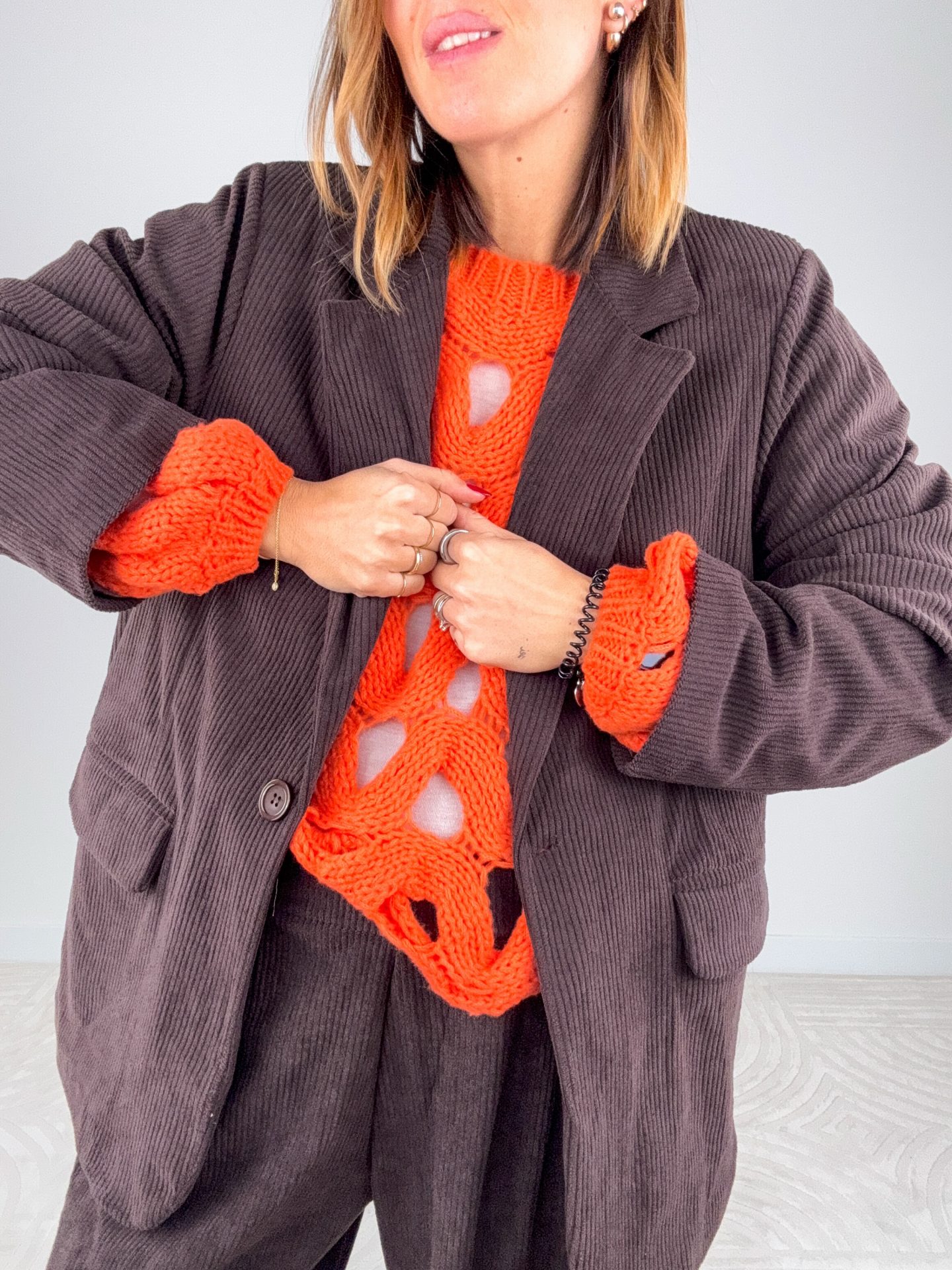 Pull Traforato Arancio - immagine 8