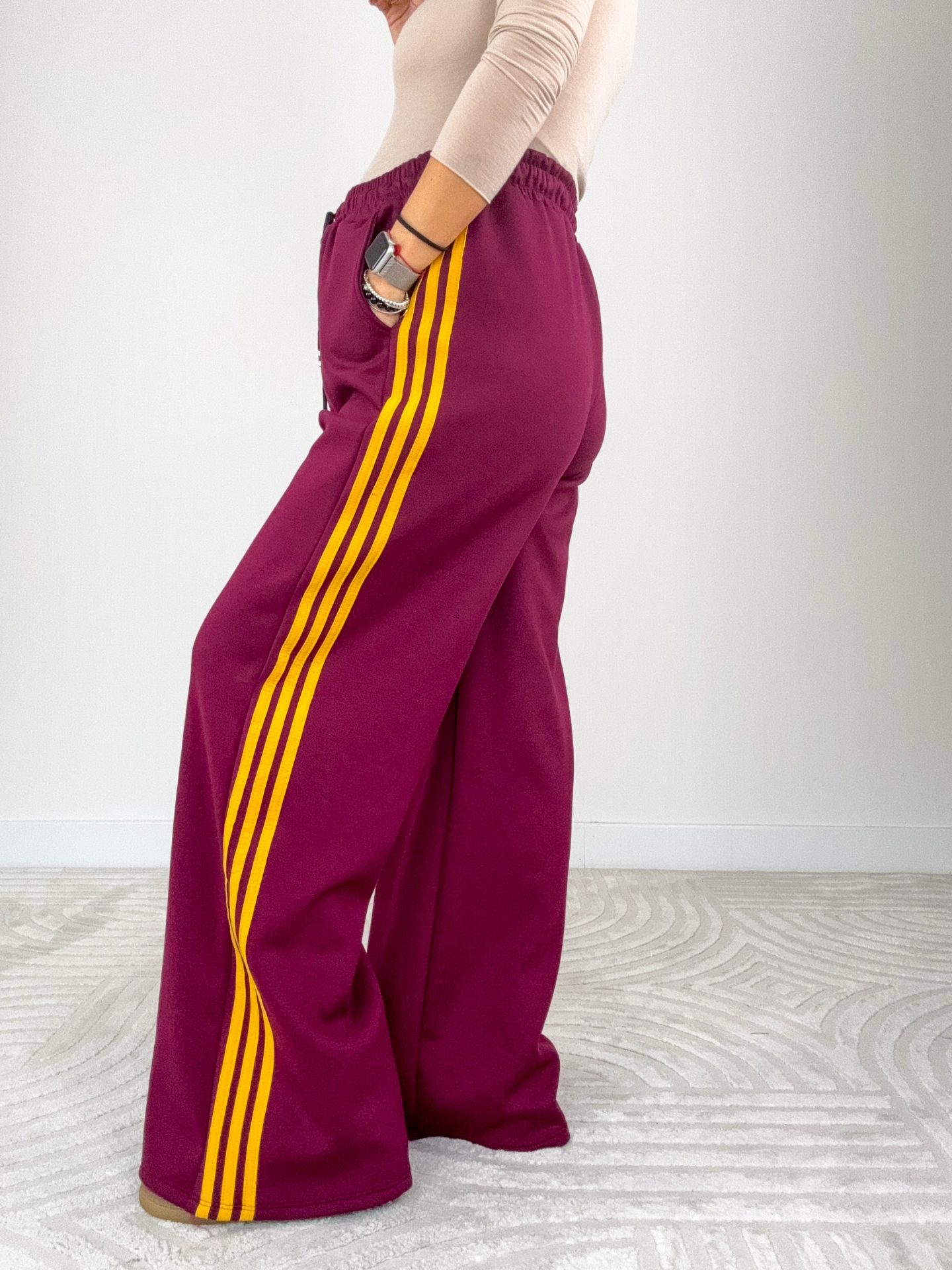 Panta Stripes Bordeaux