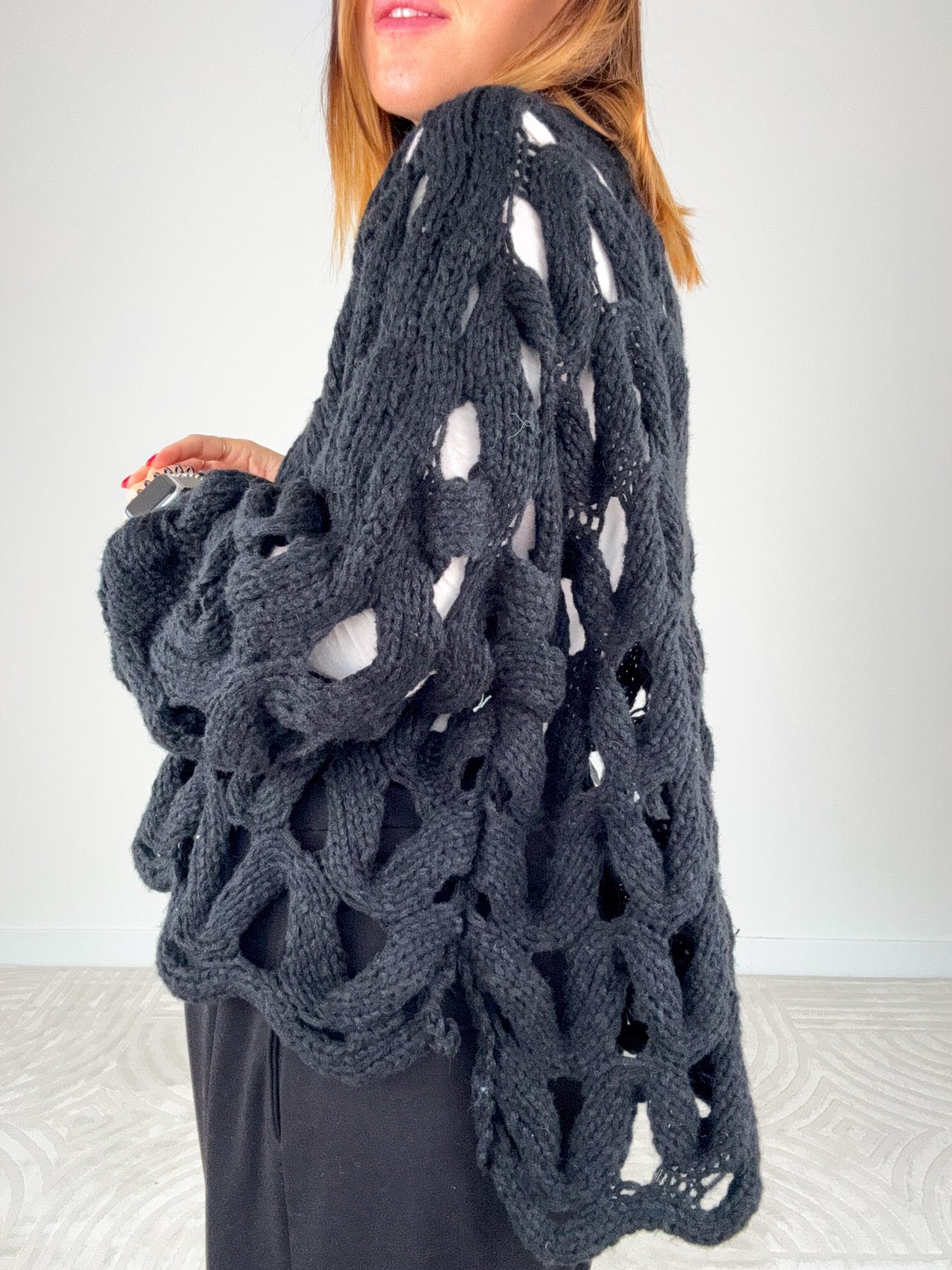 Pull Traforato Nero - immagine 10