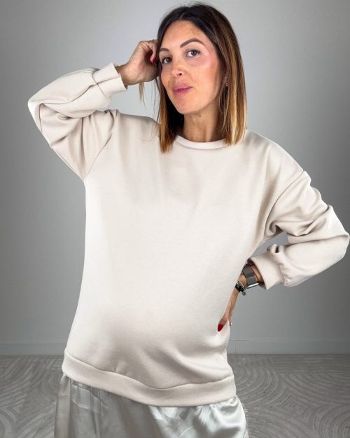 Abito Felpa Lingerie Avorio