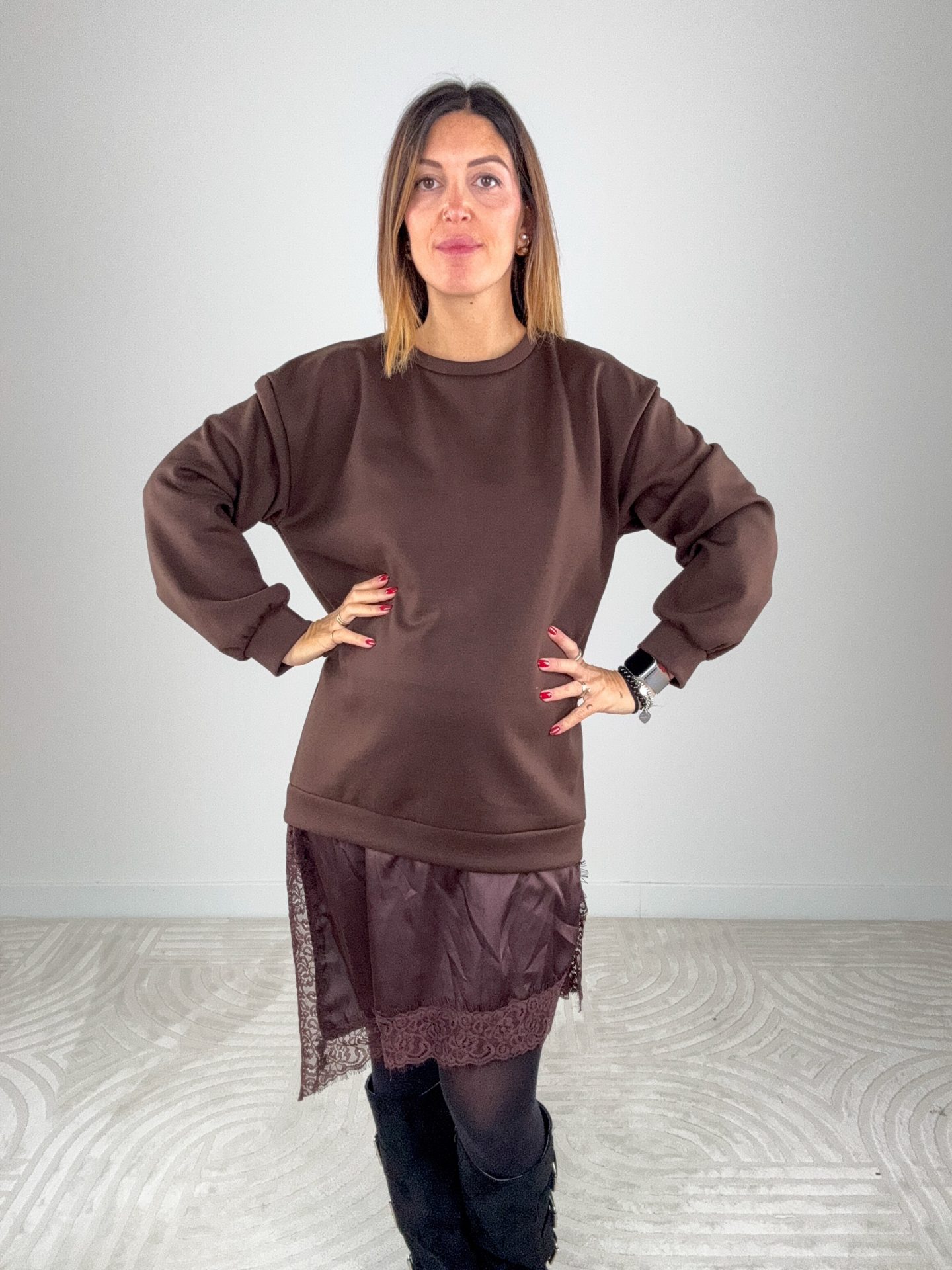 Abito Felpa Lingerie Ciocco - immagine 4