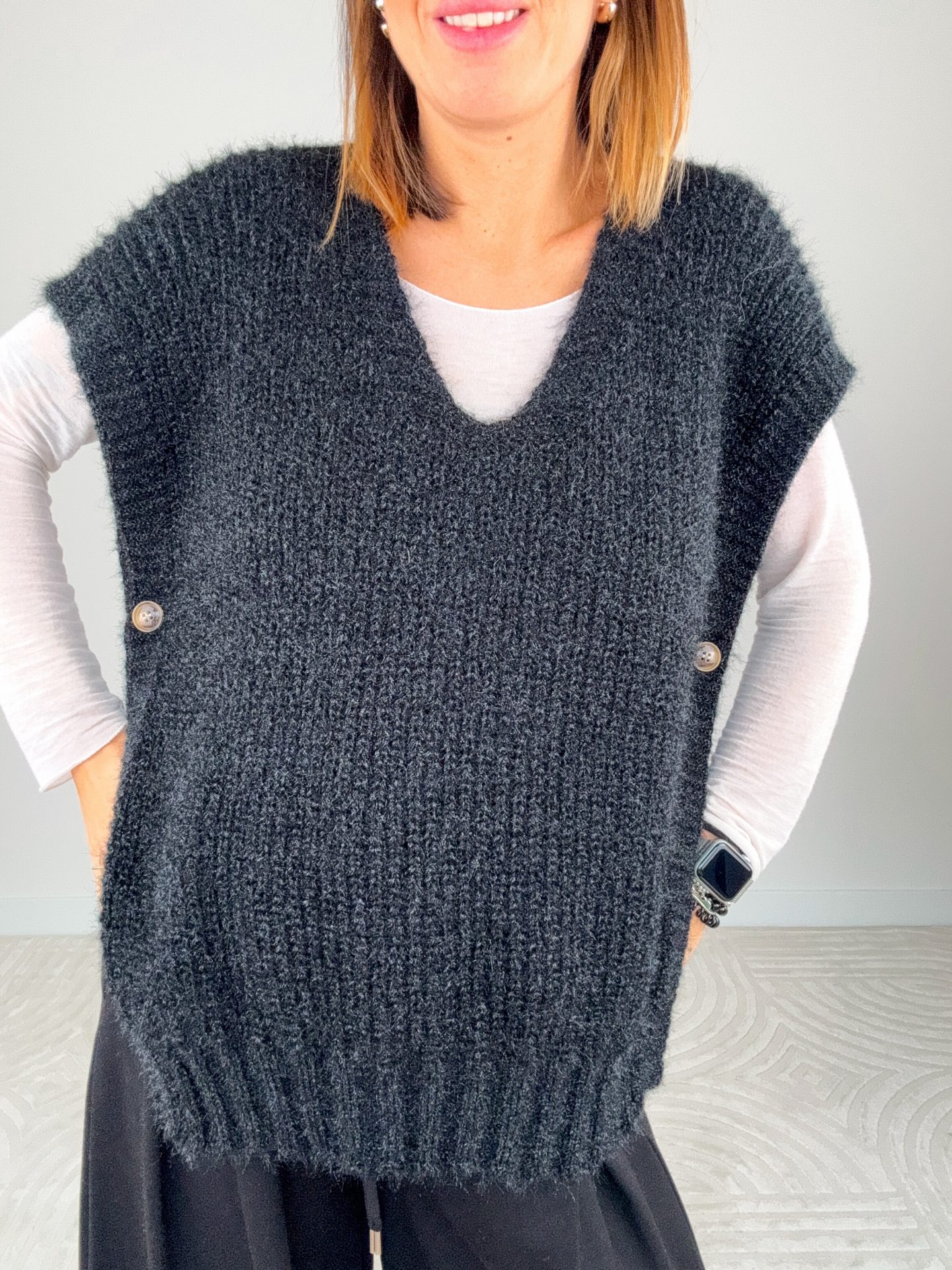 Gilet Fiammetta Nero - immagine 2