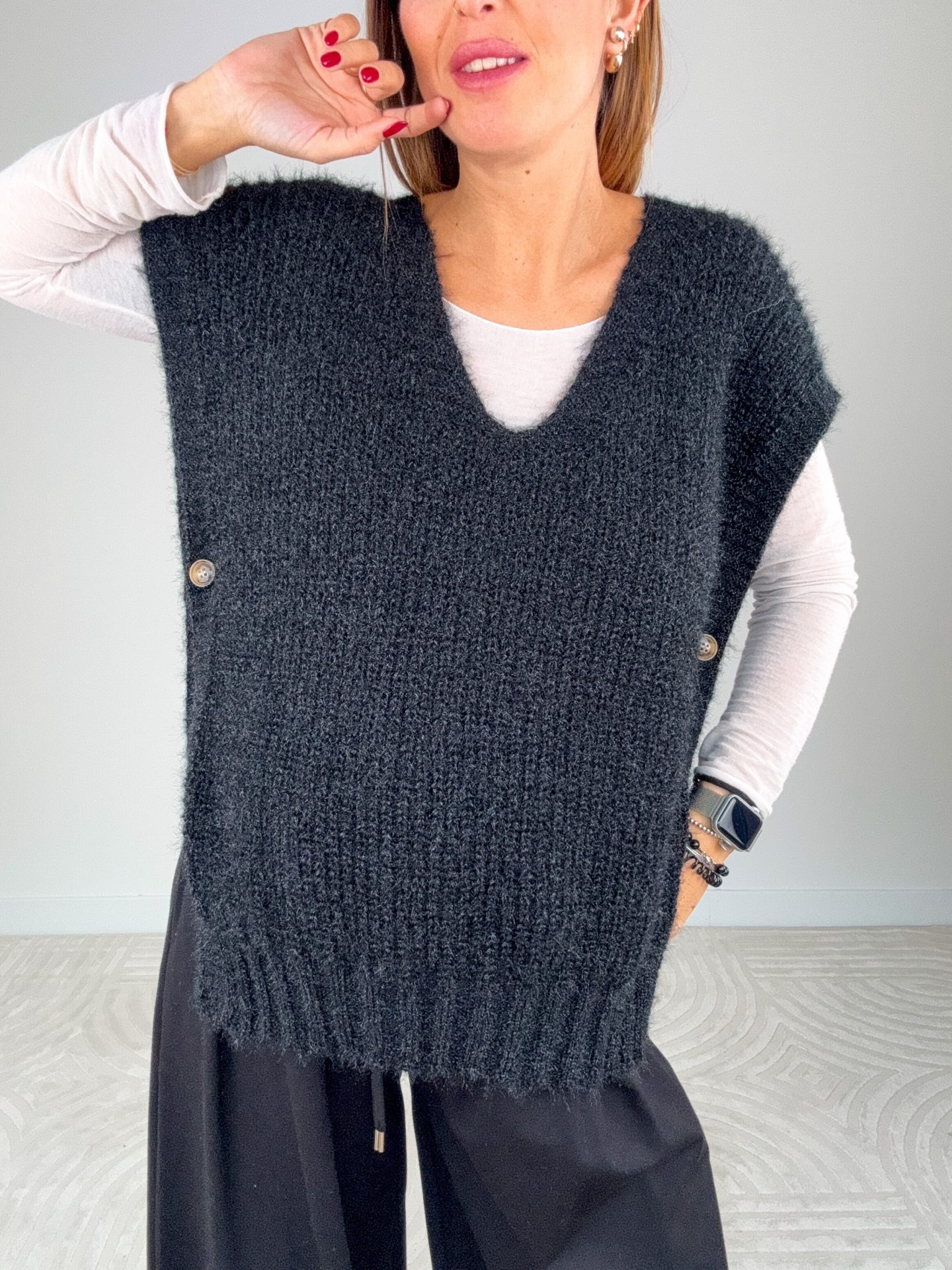 Gilet Fiammetta Nero - immagine 3