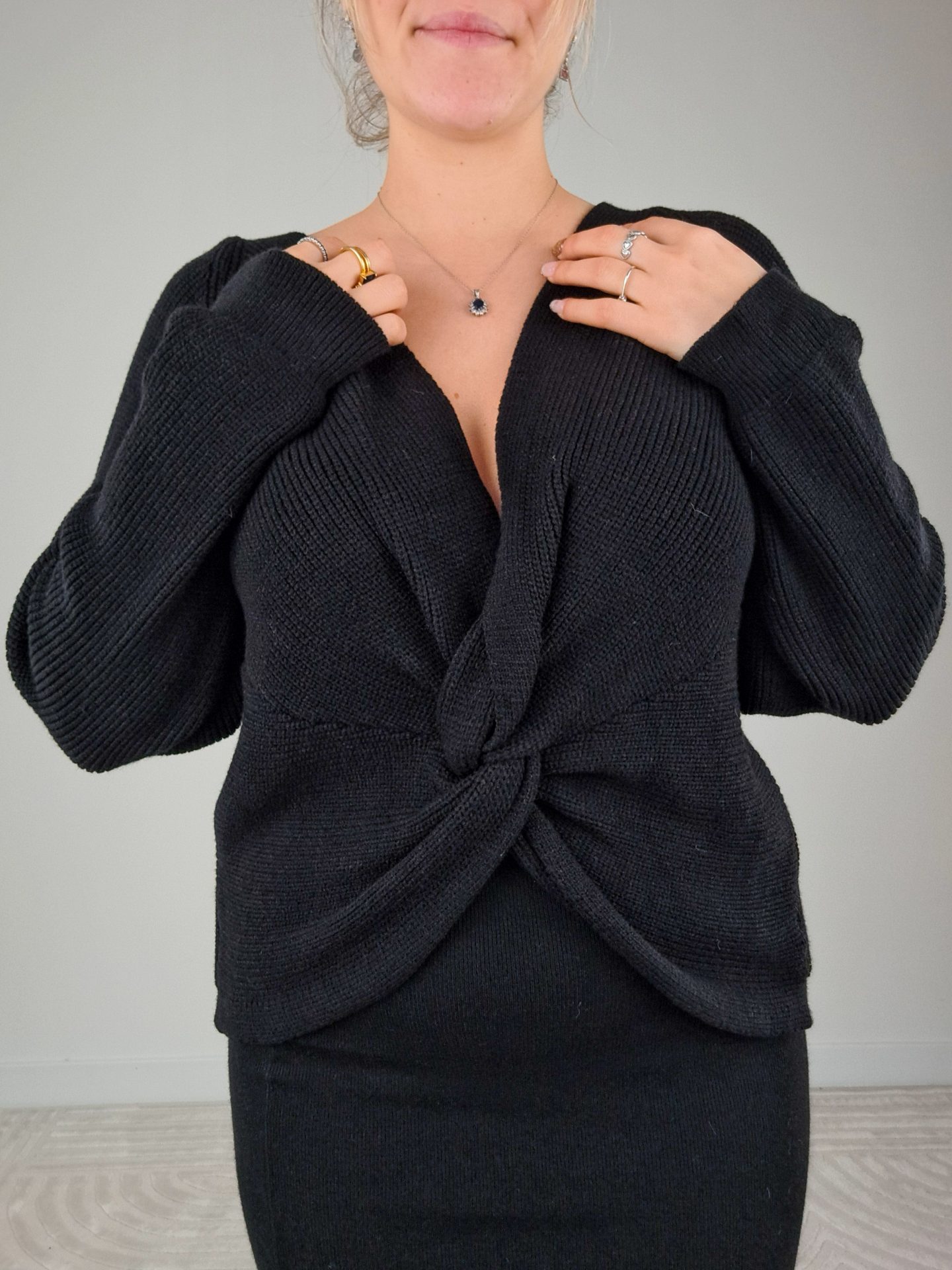 Cardigan Nodo Nero - immagine 4