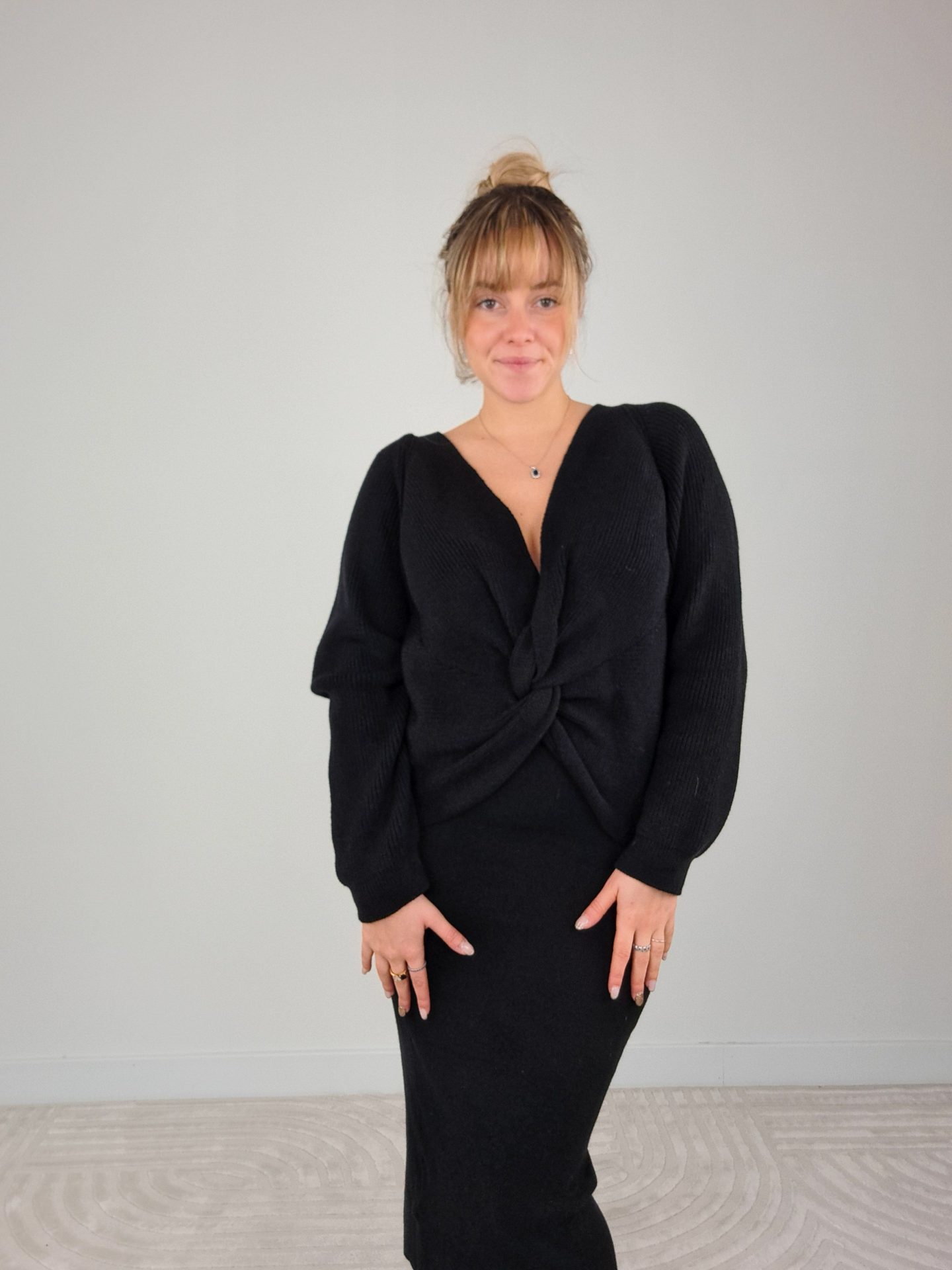 Cardigan Nodo Nero - immagine 3