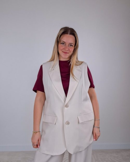 Gilet Patrizia Panna