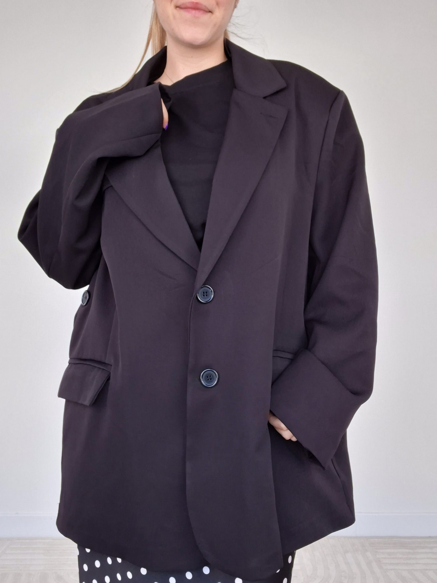 Blazer Incrocio Nero - immagine 8