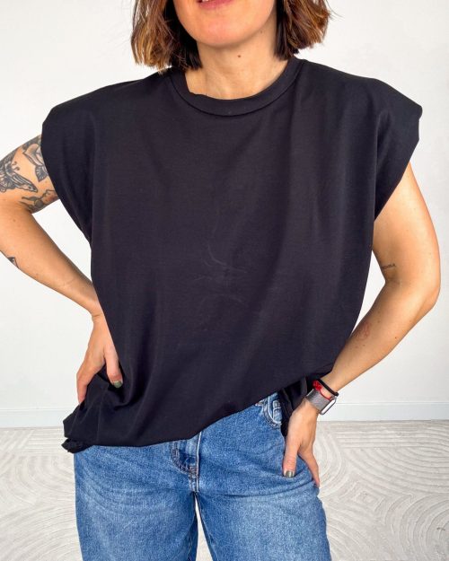 Top Spallina Nero