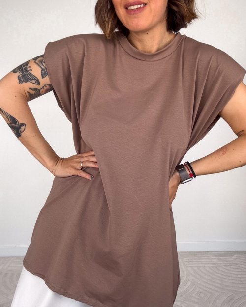 Top Spallina Cammello