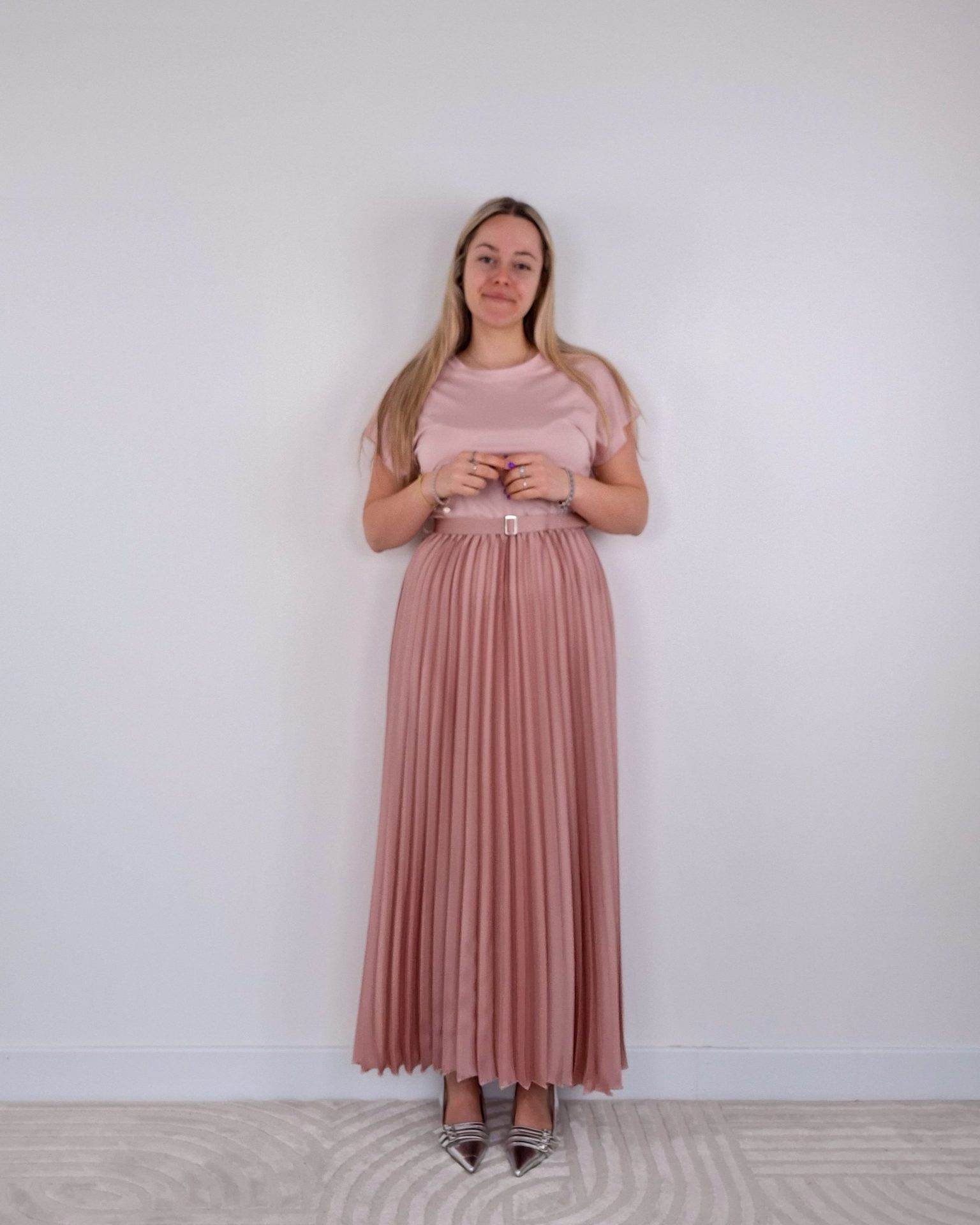 Abito Plissè Rosa - immagine 2