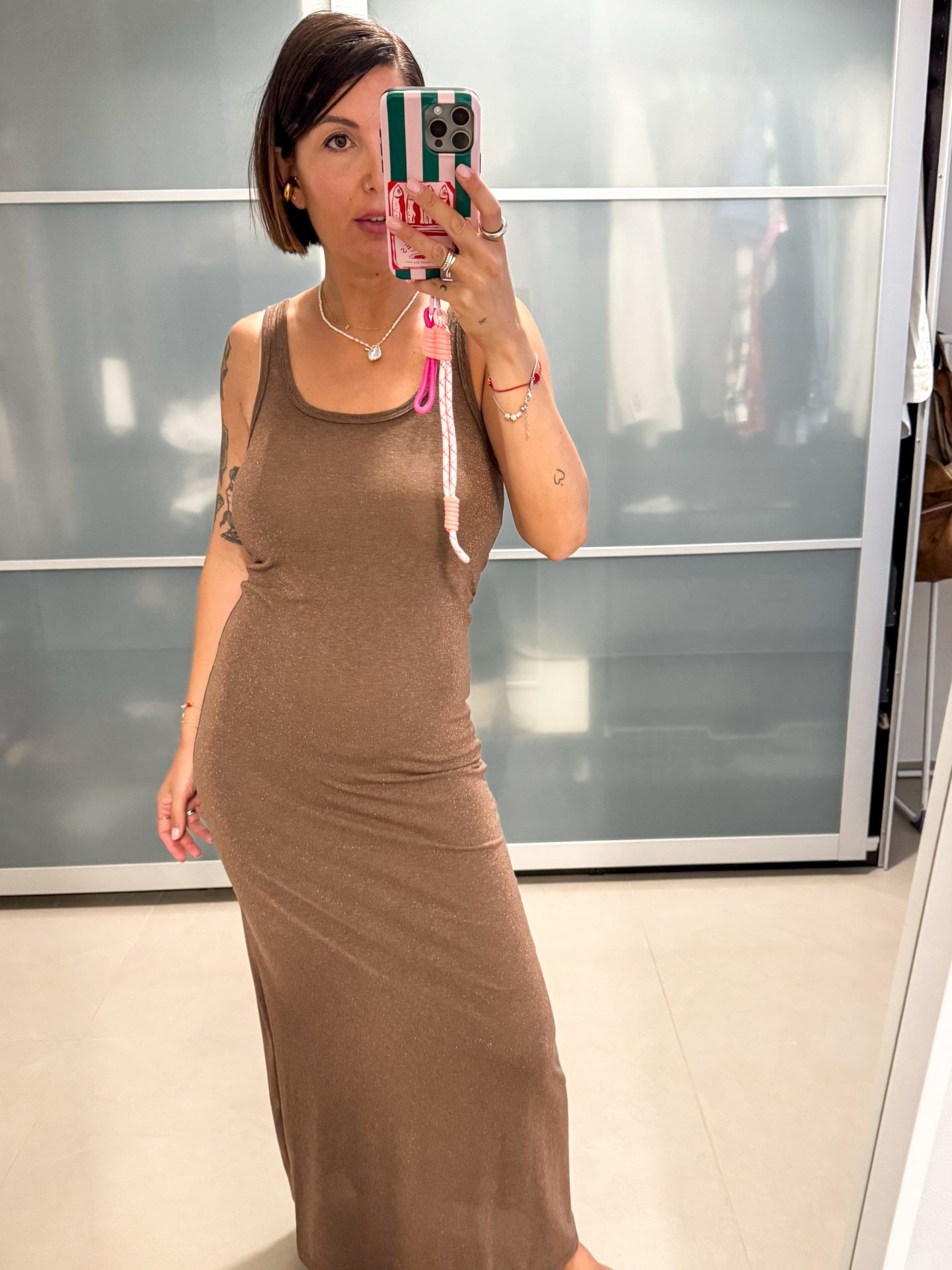 Abito Lurex Caffè - immagine 3